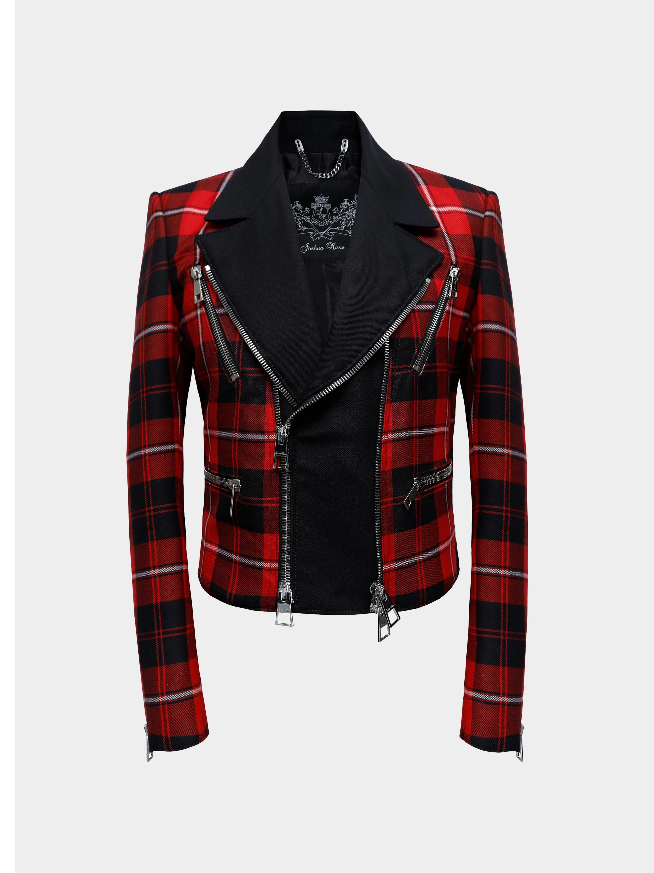 Red Tartan Zip Jacket