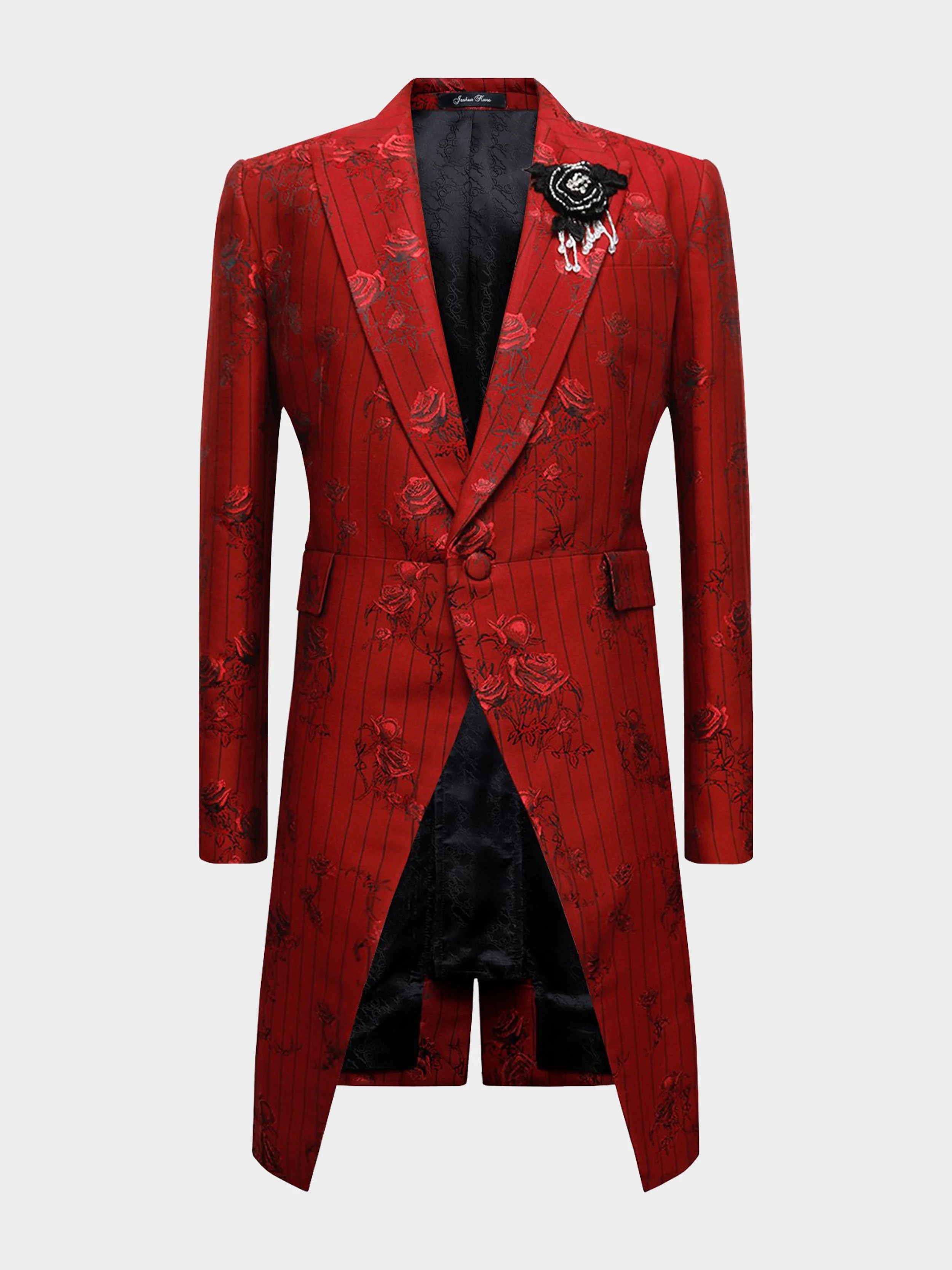 Rose Pinstripe Morning Coat