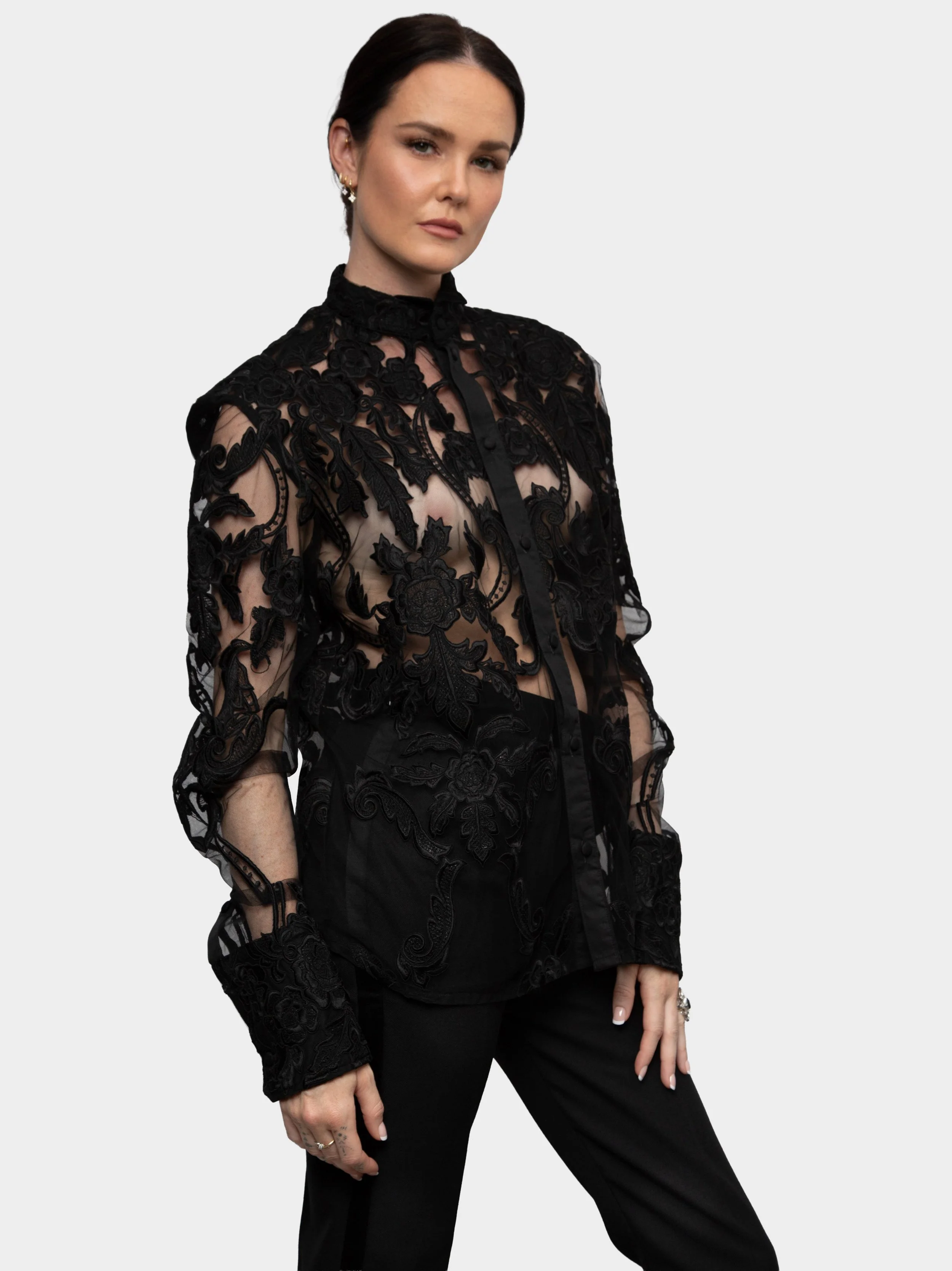 Black Rose Embroidery Dress Shirt 1.jpg