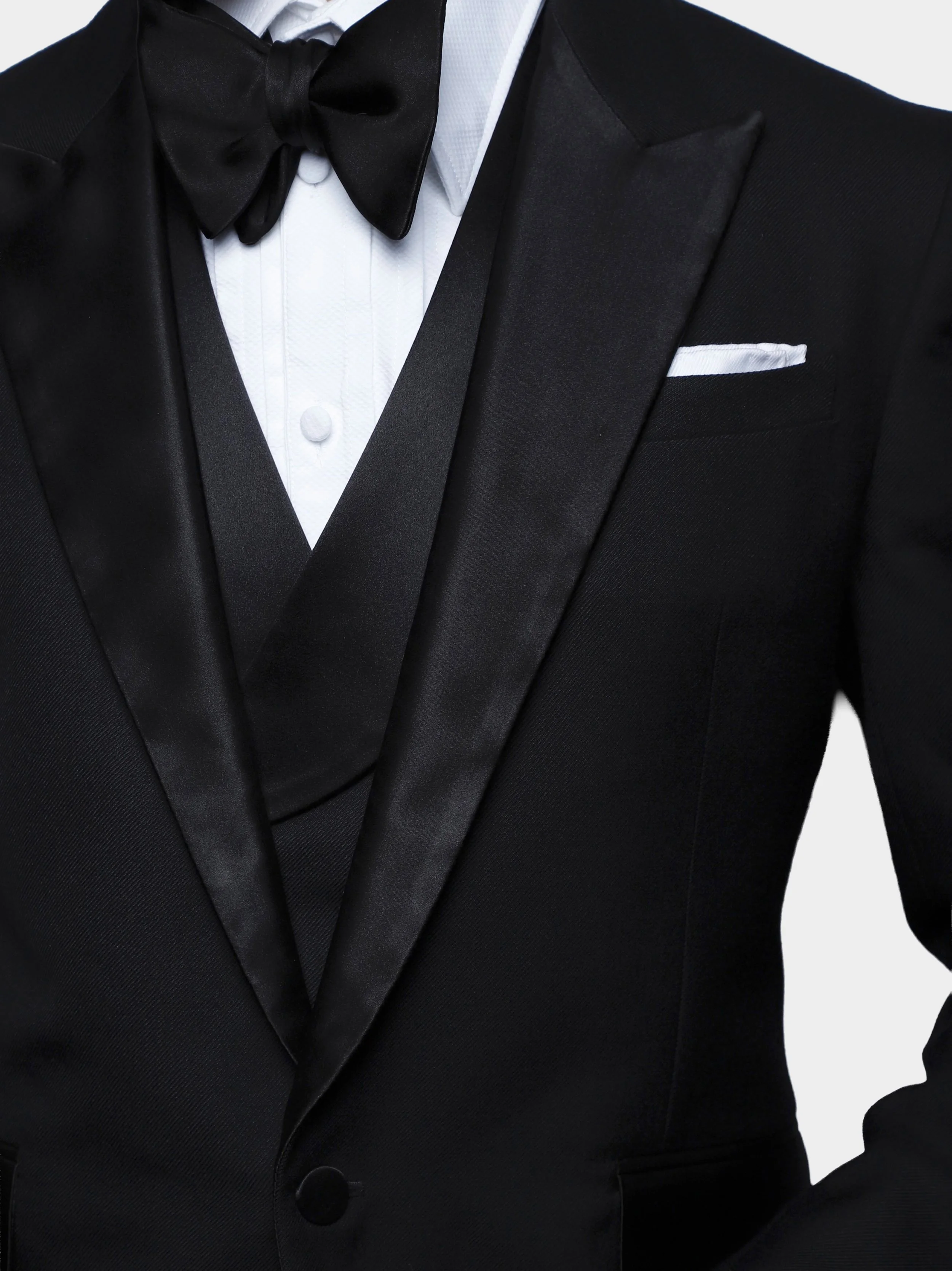 Black Twill Peak Lapel Dinner Suitclose.jpg