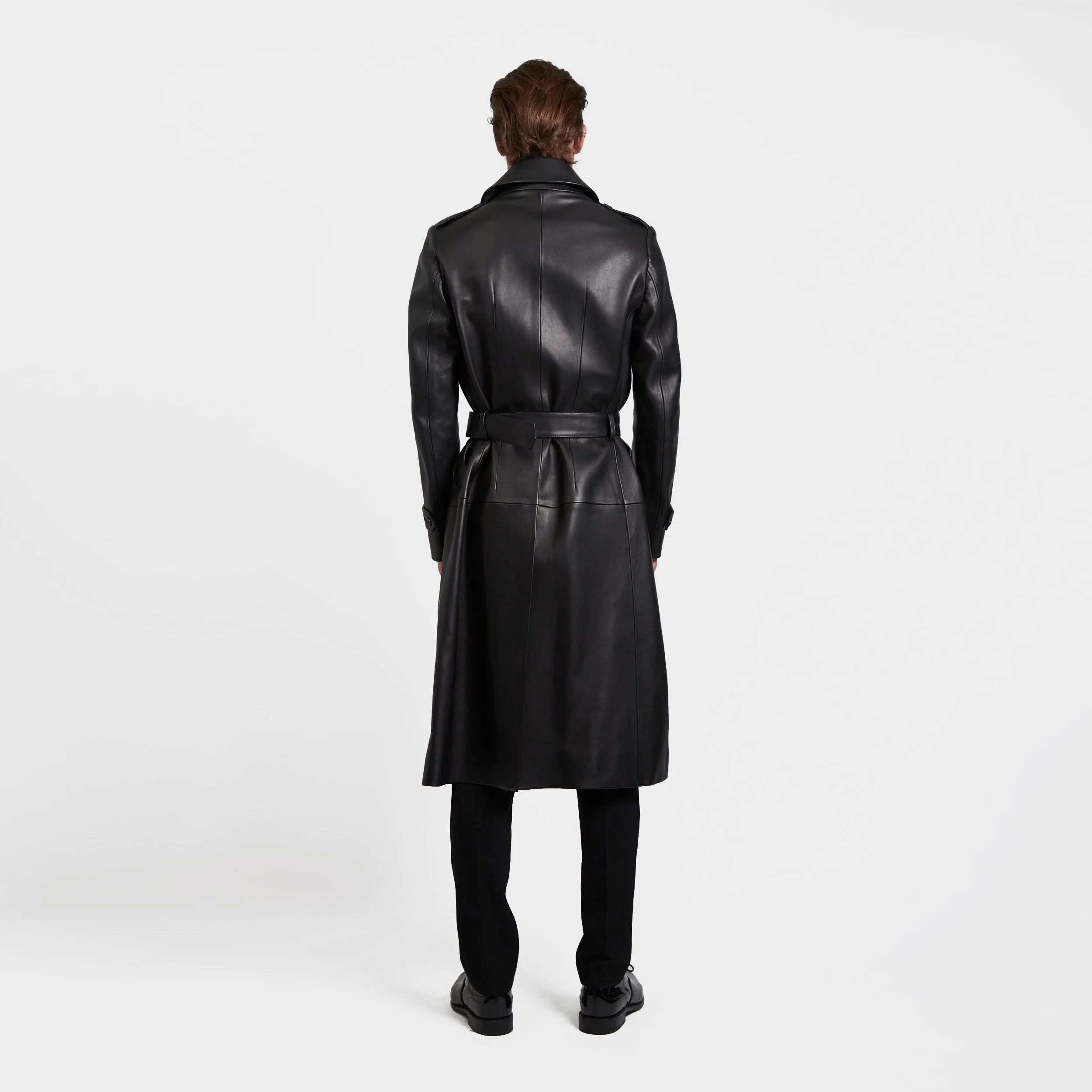 Black Nappa Leather Trench back.jpg