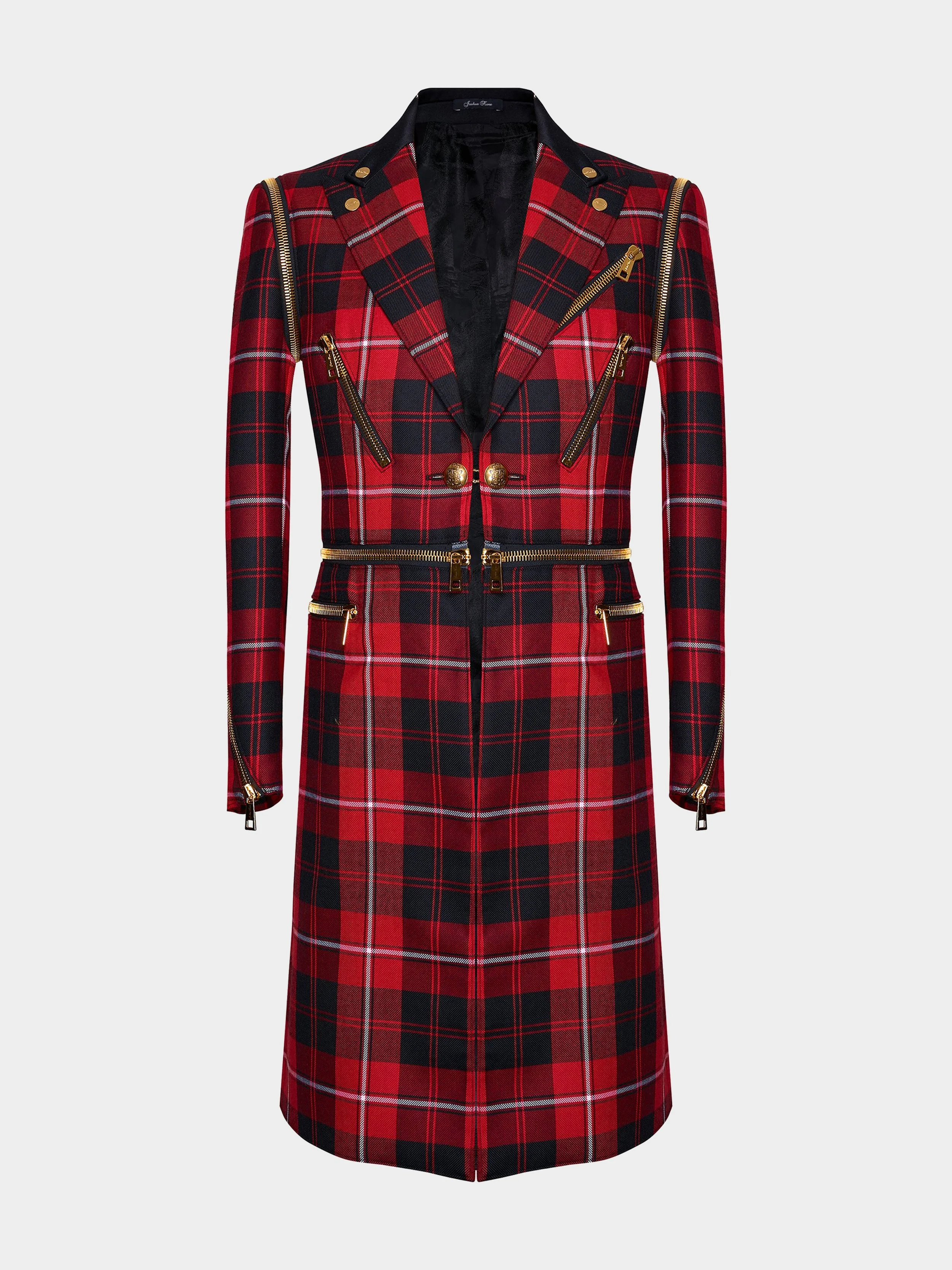 'Tartan Rebel Zip Coat'