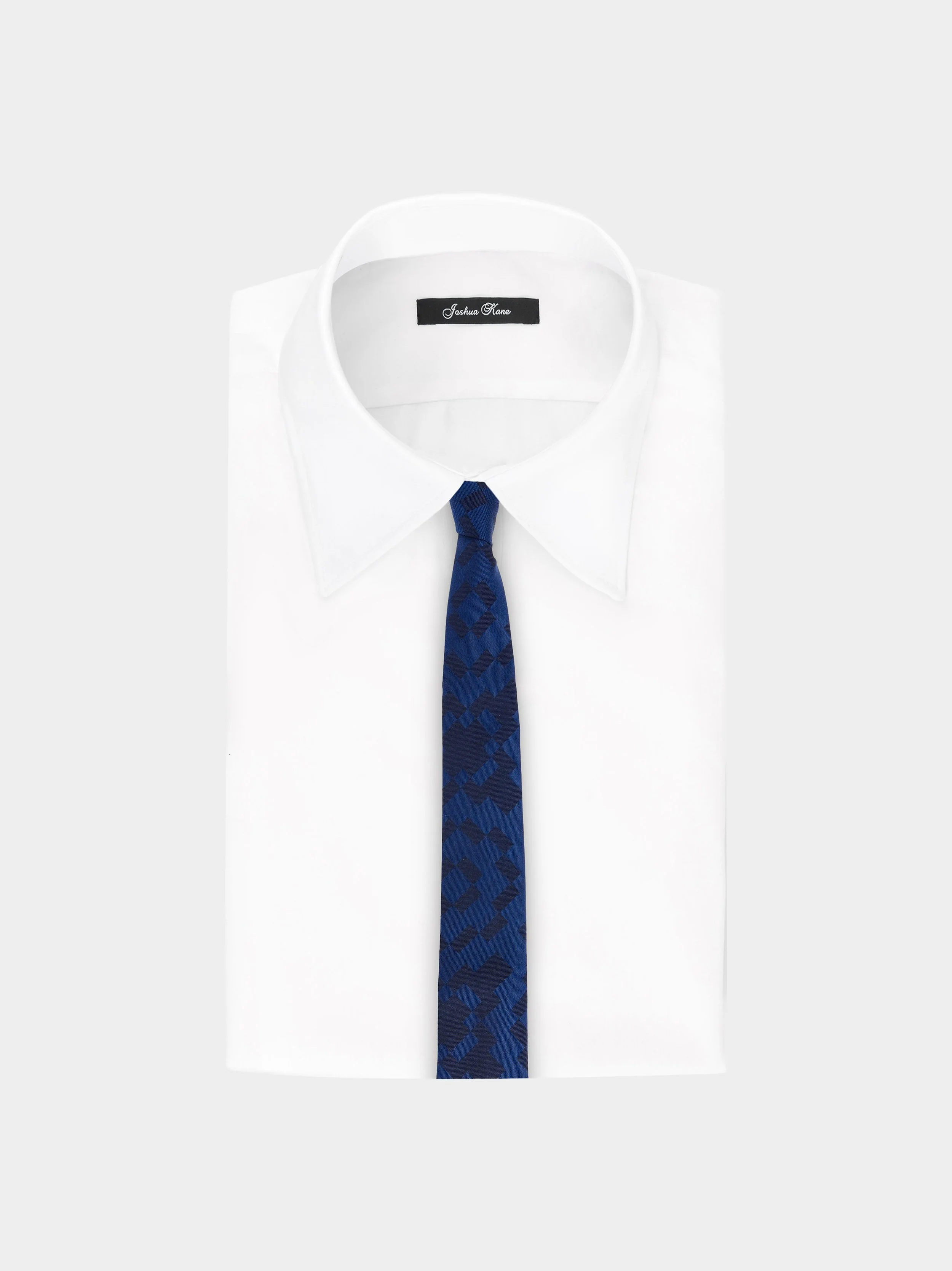 'Geometric Flower' Slim Necktie shirt.jpg