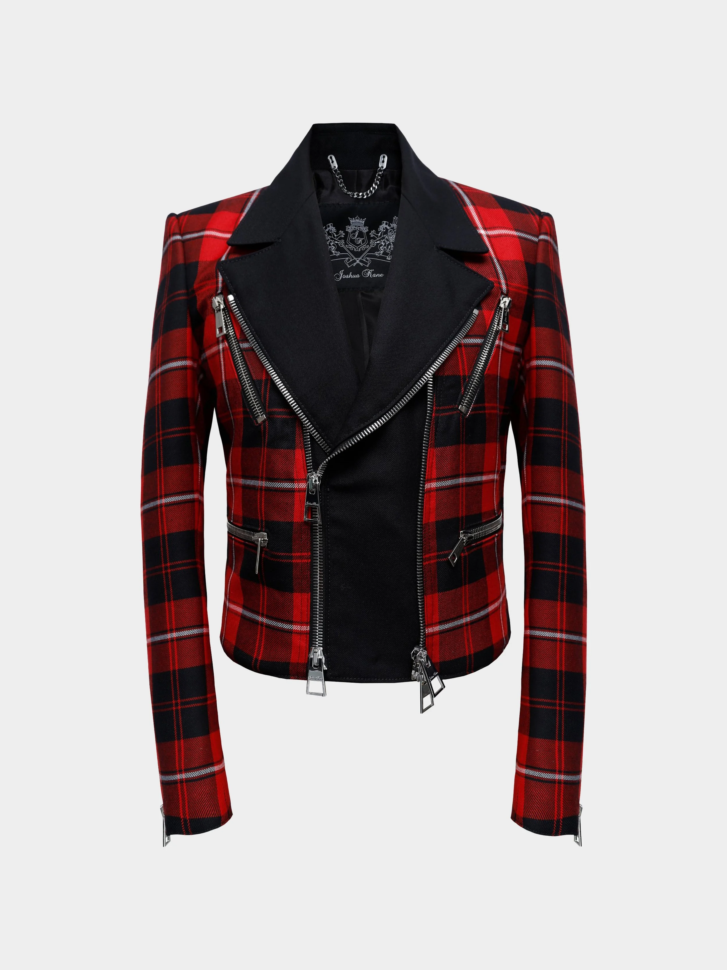 Red Tartan Zip Jacket
