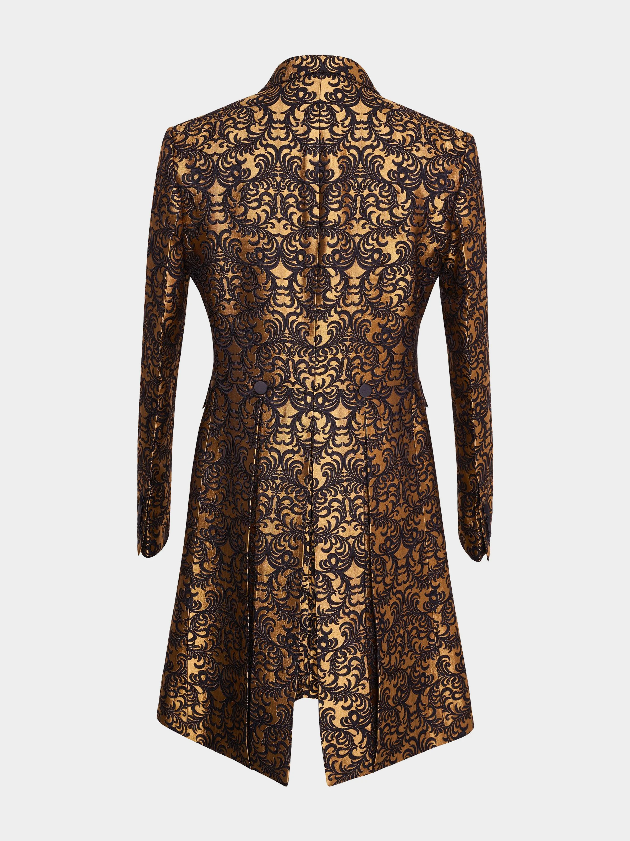 'The Morning' Gold and Black Regency Swirl Coat 1.jpg