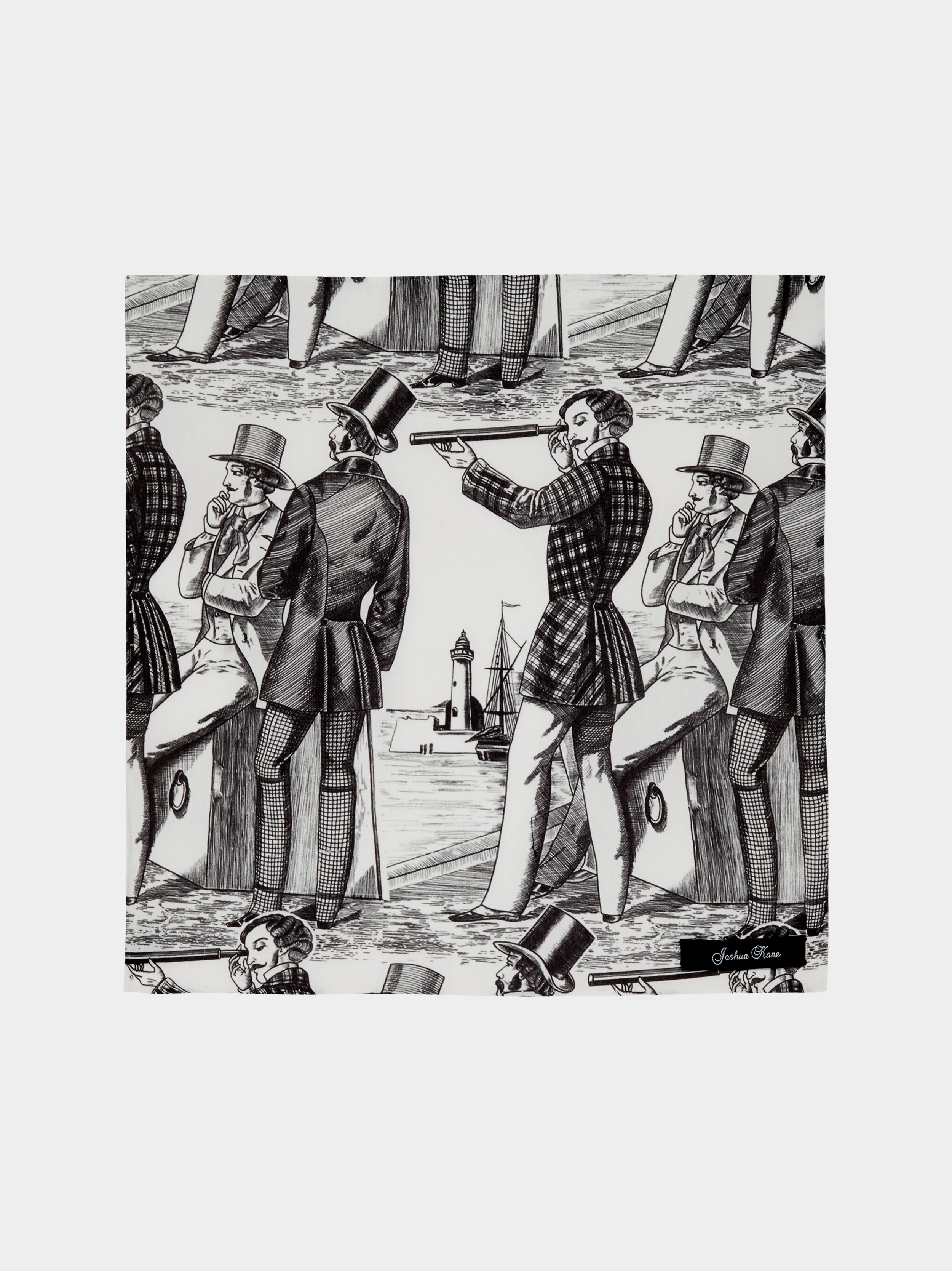 '3 Tailors Print' Pocket Square