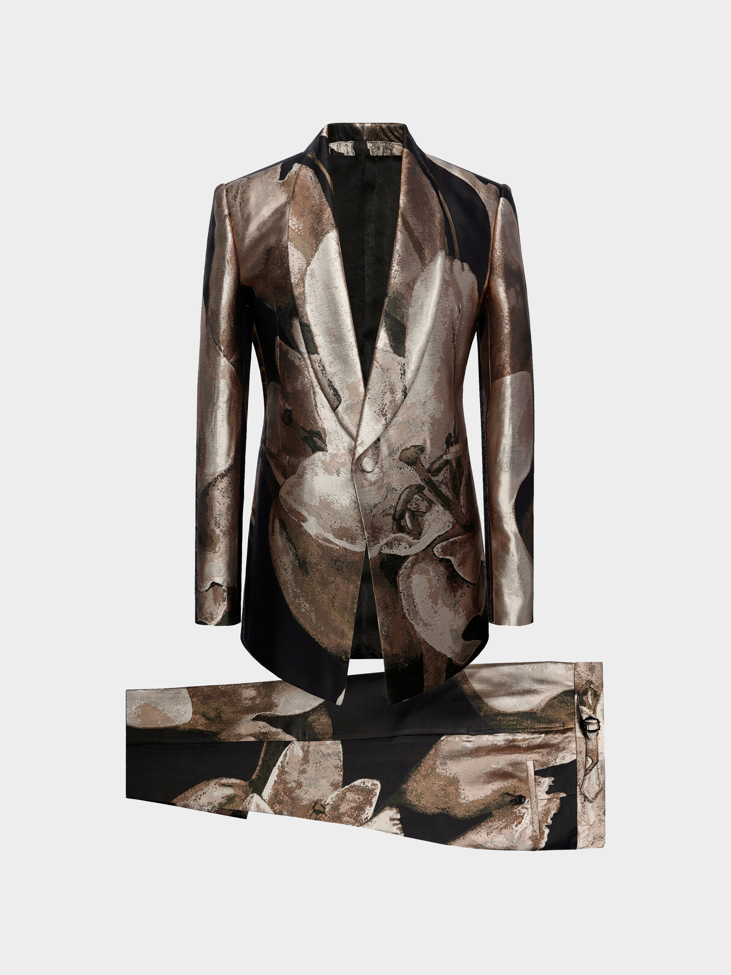 Abstract Lily Silk Jacquard Suit