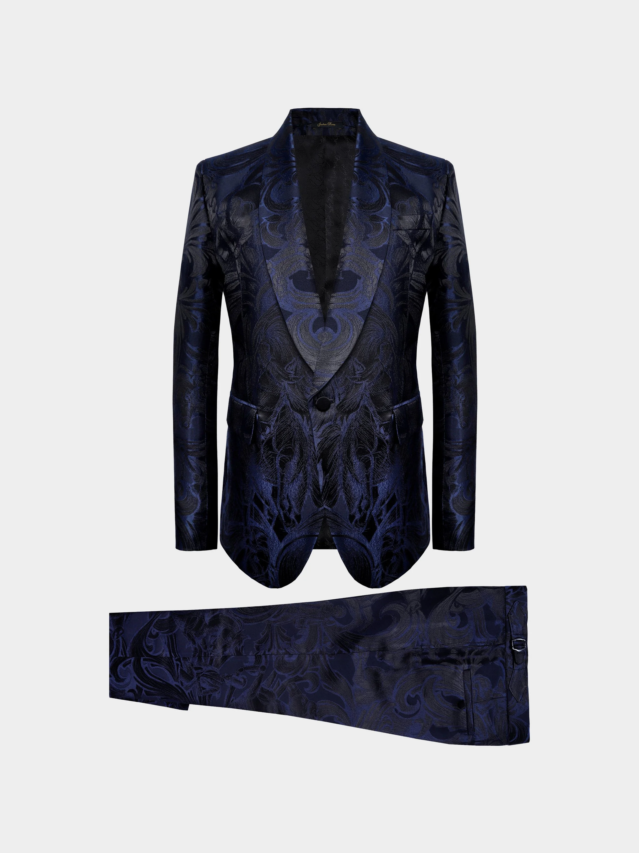 Midnight Pegasus Jacquard Dinner Suit