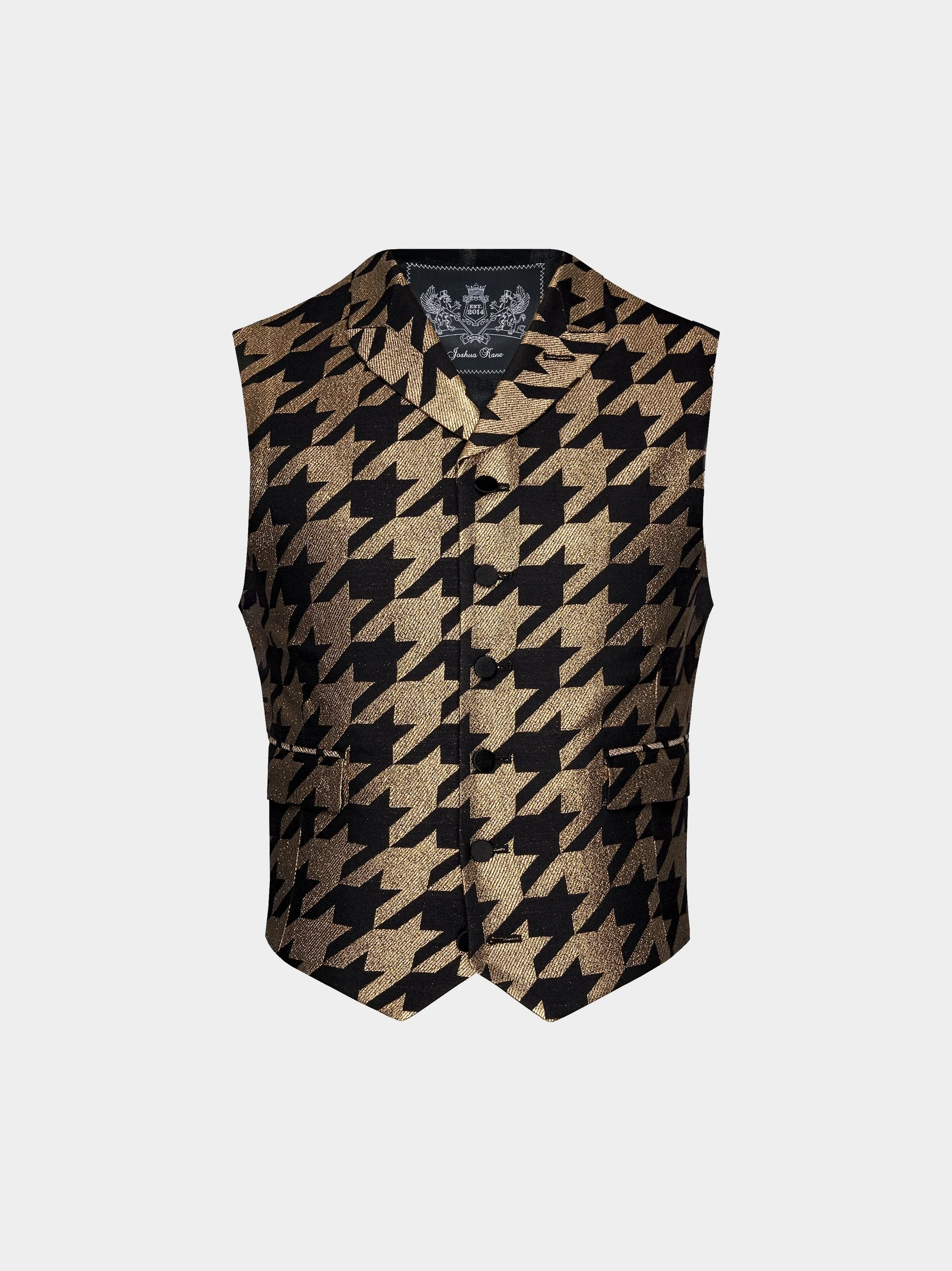 Gold Lurex Houndstooth Waistcoat.jpg