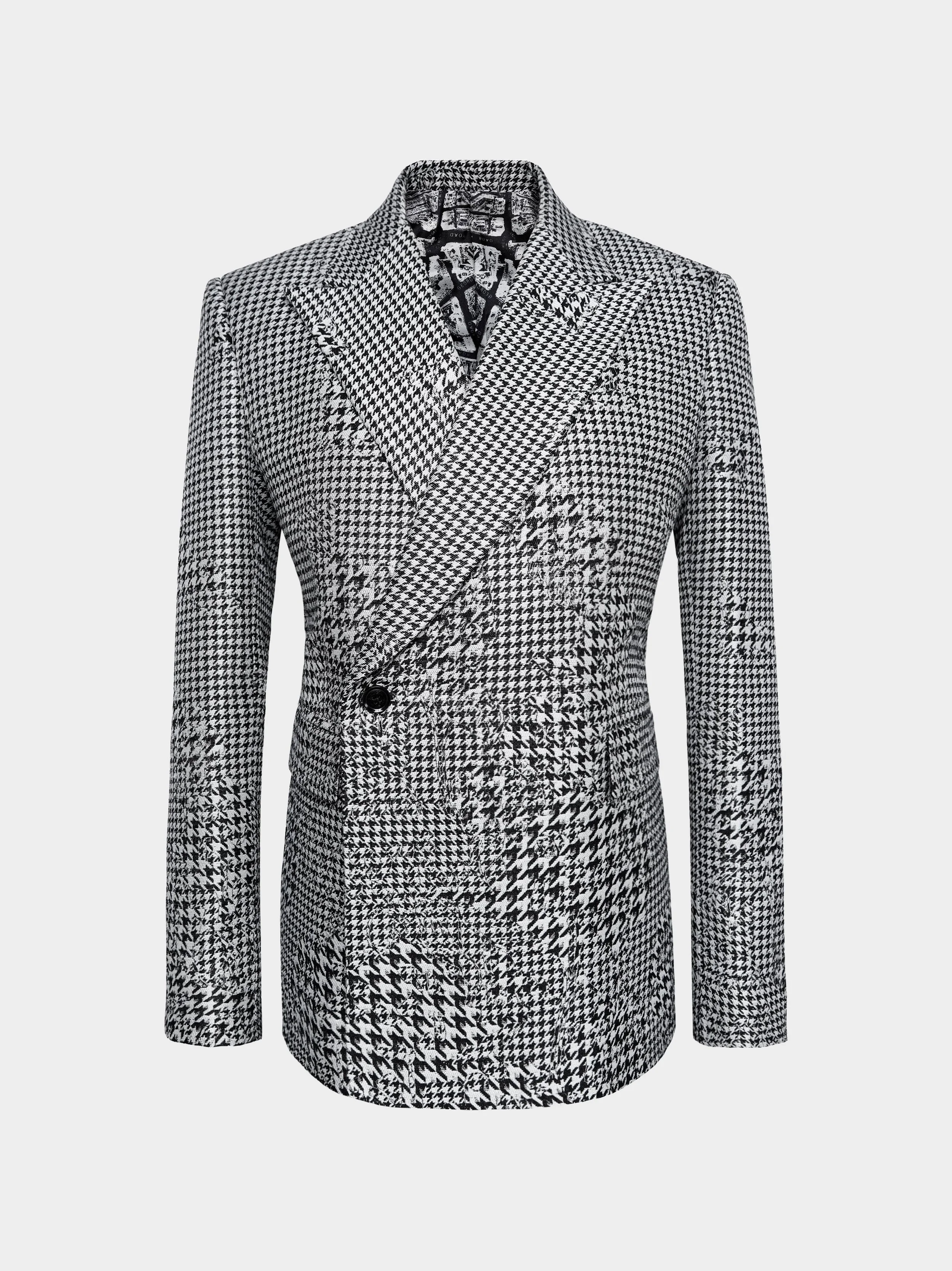 Abstract Houndstooth Jacket