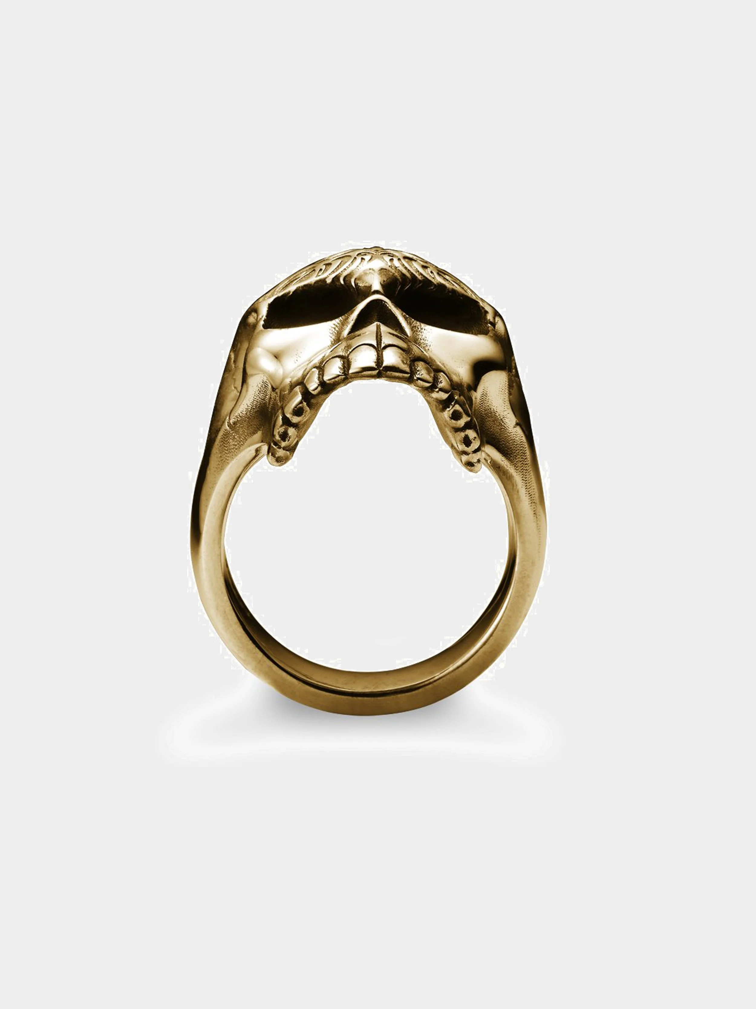 'The Tattoo Skull' Gold Vermeil Ring bottom.jpg