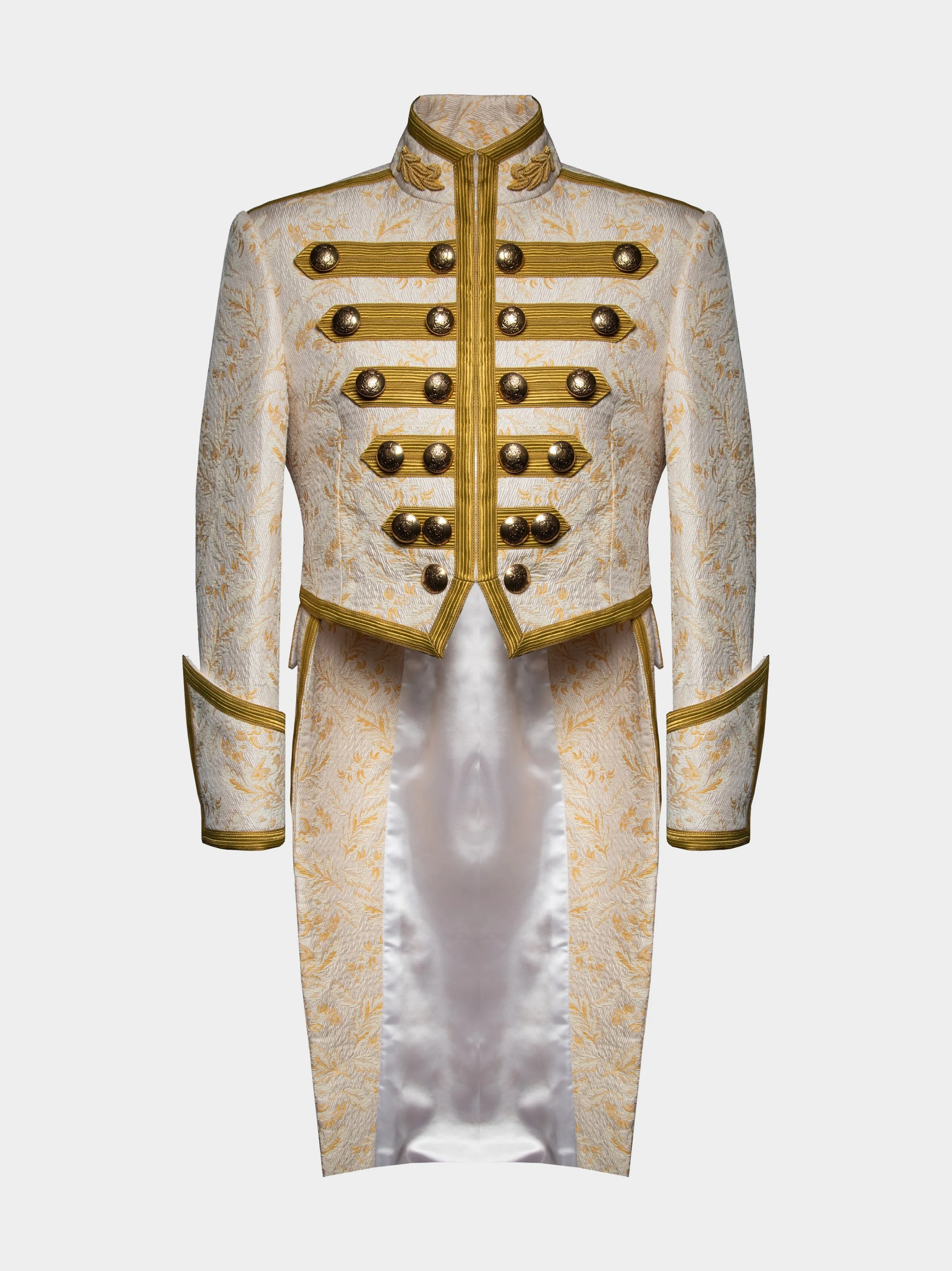 Ivory Floral Tailcoat