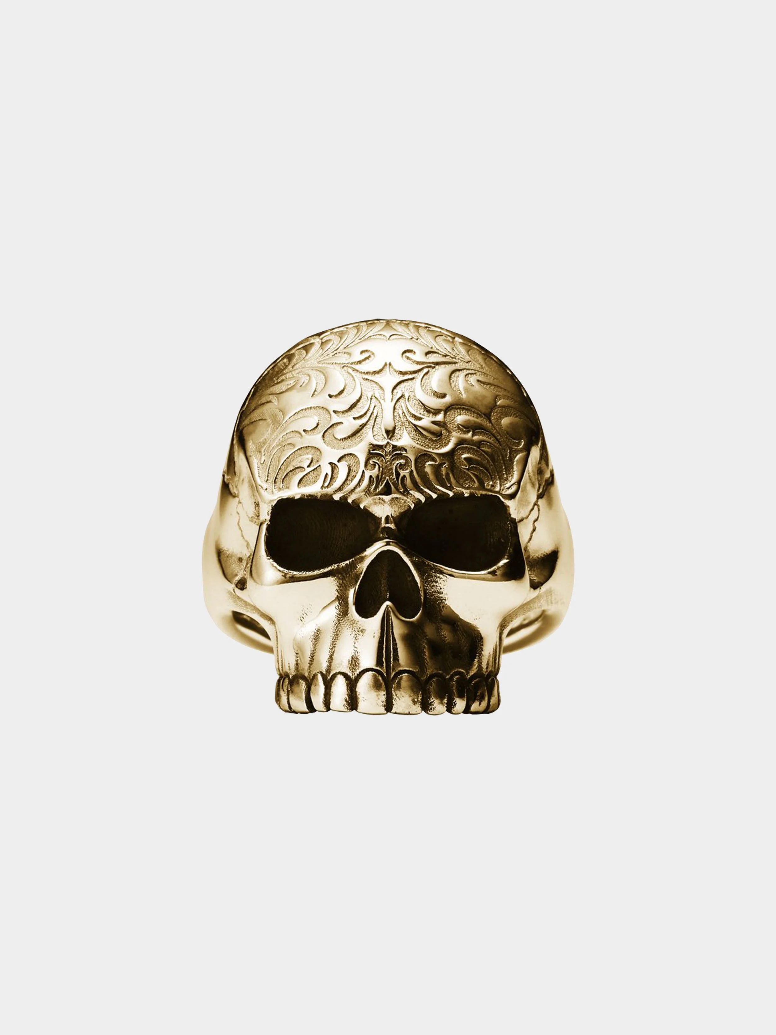 'The Tattoo Skull' Gold Vermeil Ring