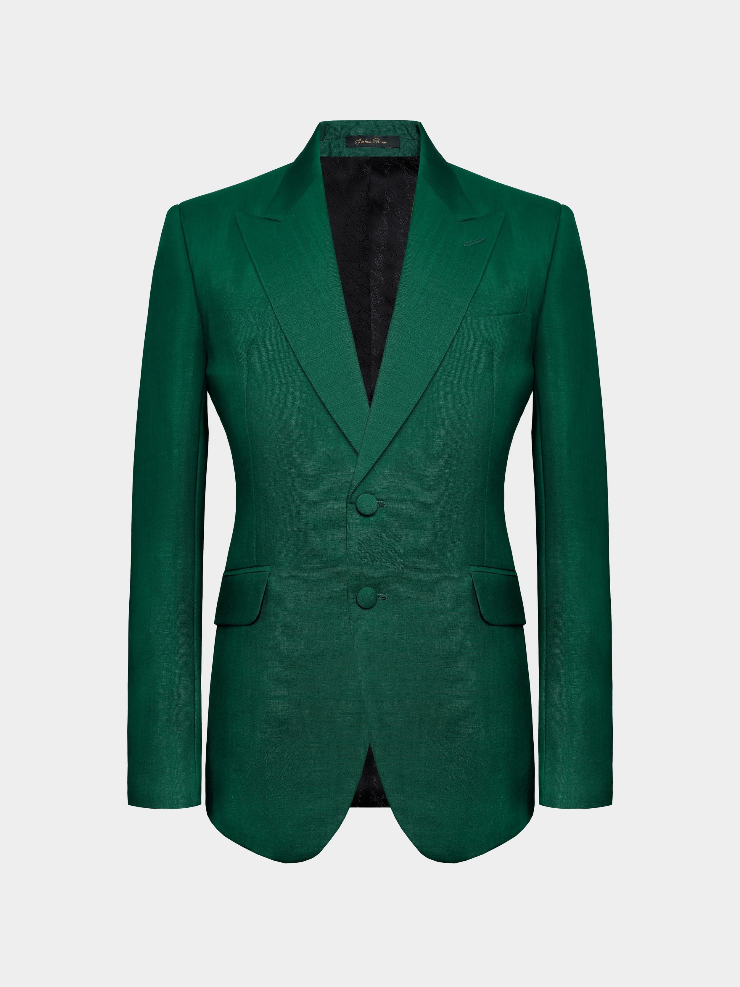 Emerald Green Mohair and Wool Suit cutout jacket.jpg