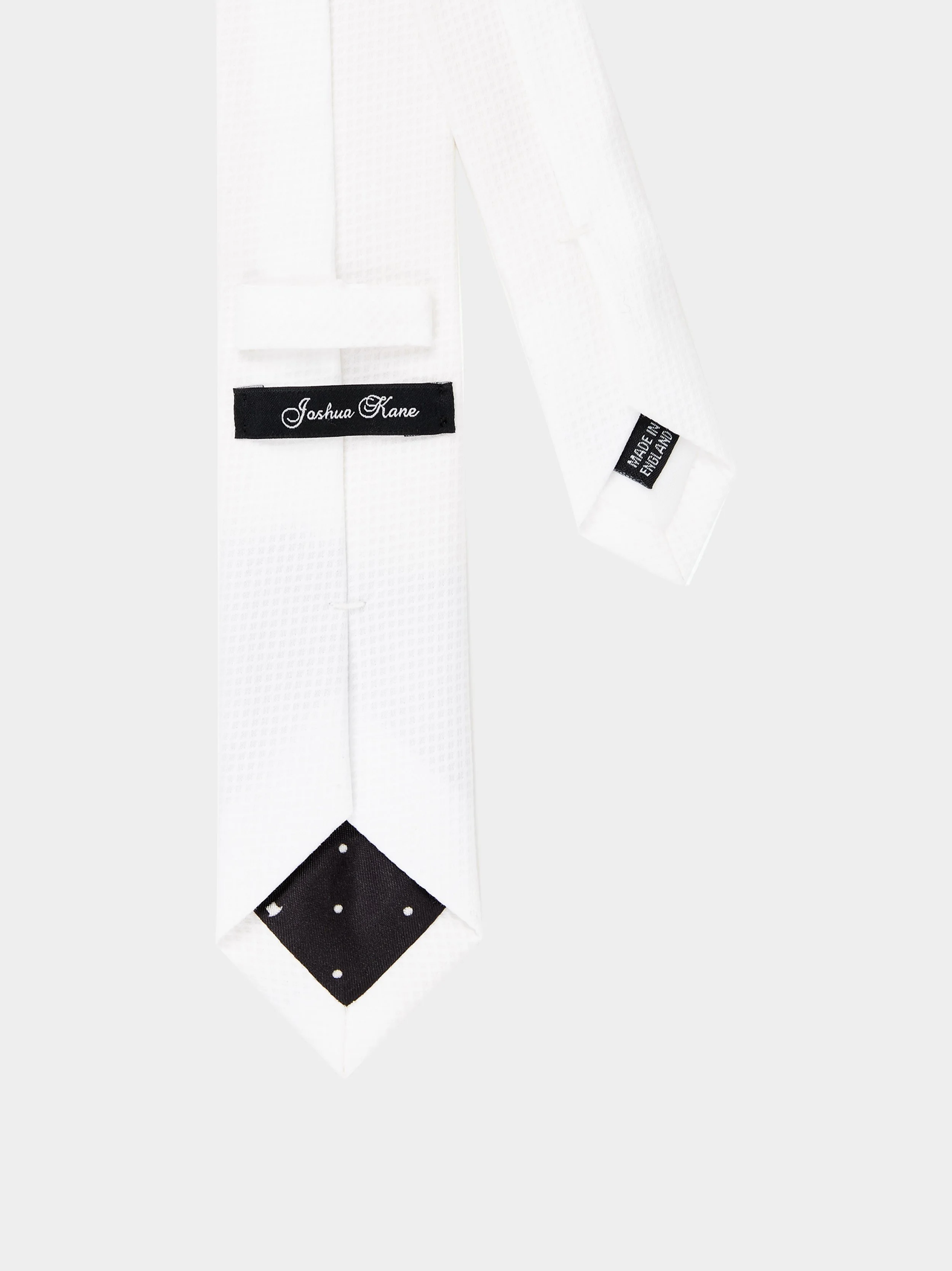 'Cotton Pique' Formal Slim Necktie back.jpg
