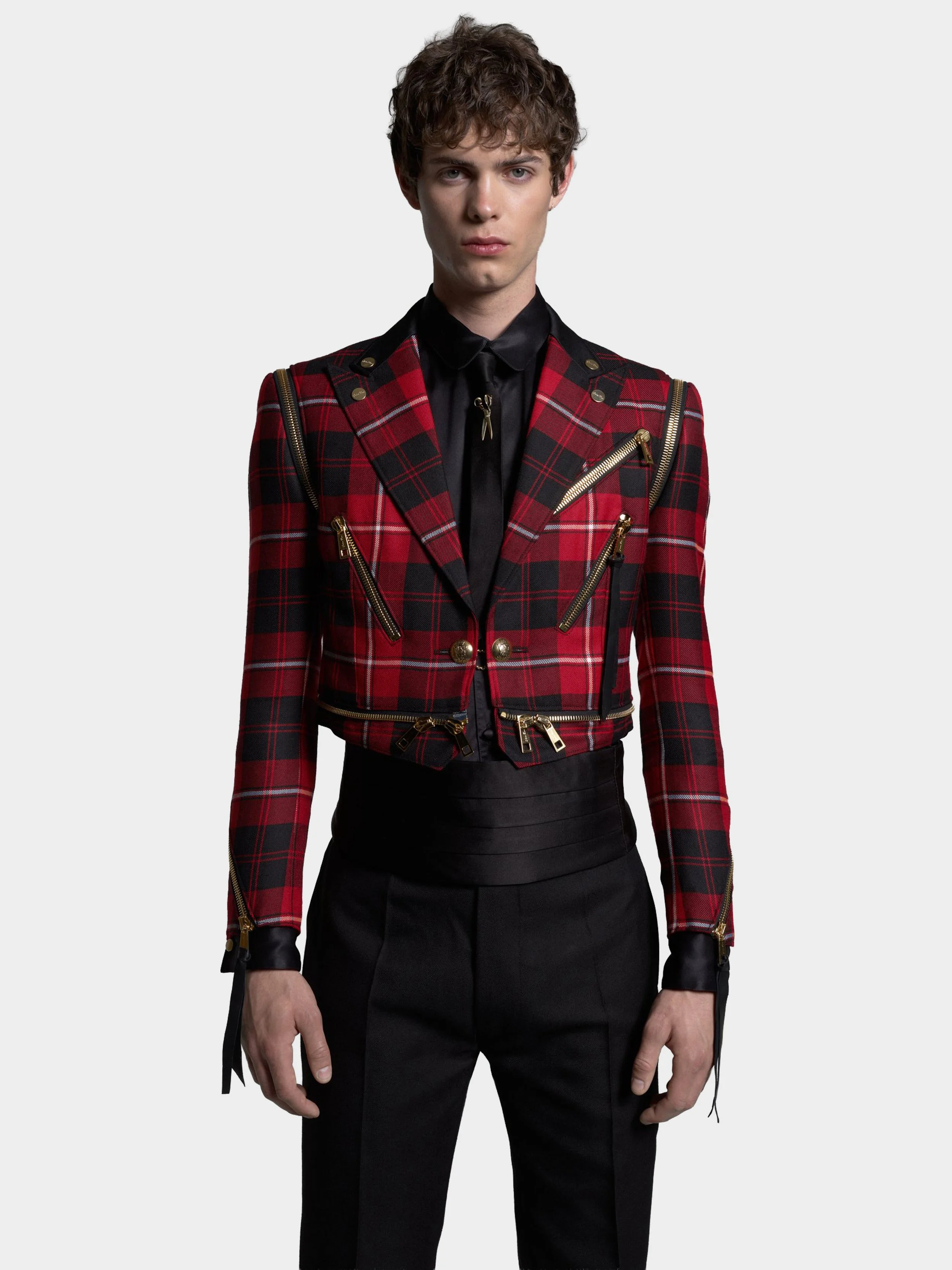 Cropped 'Tartan Rebel Zip Coat' 2.jpg