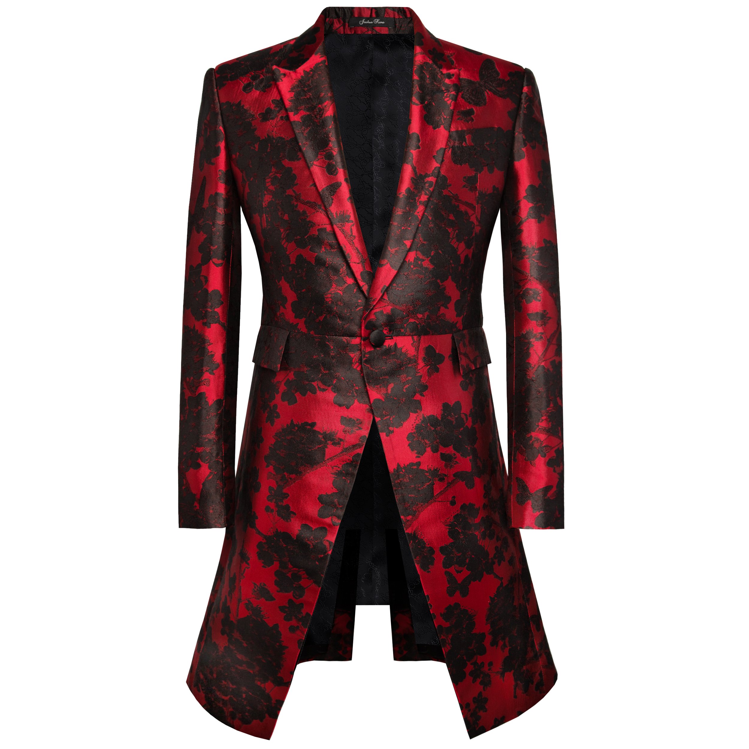 Black Falling Blossom Morning Jacket