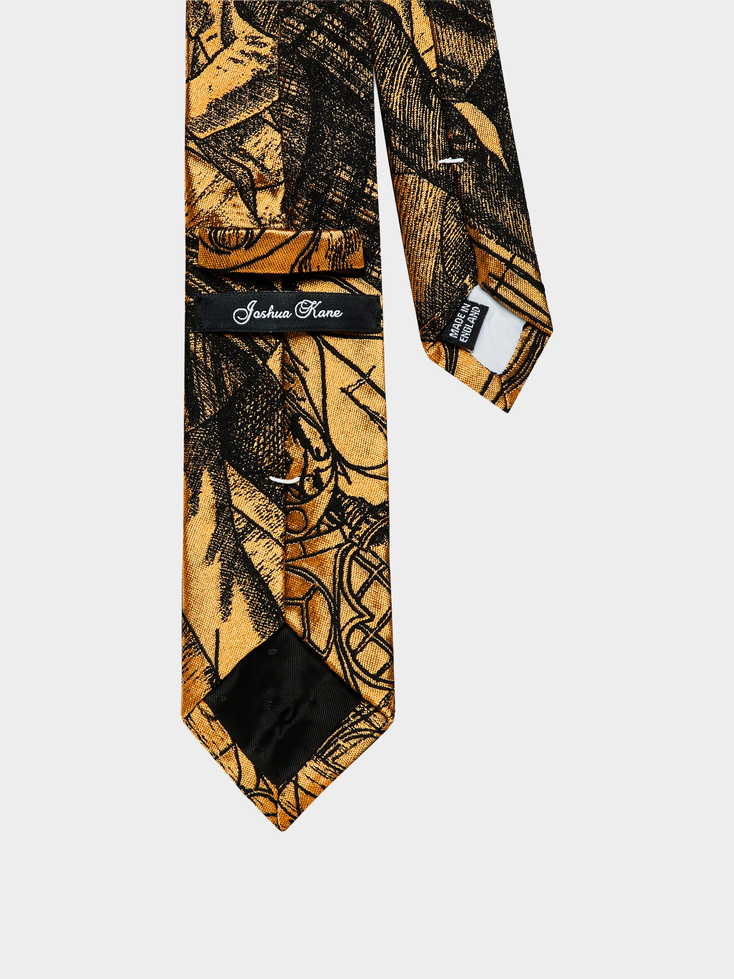 'Golden 3 Tailors' Slim Necktie back.jpg