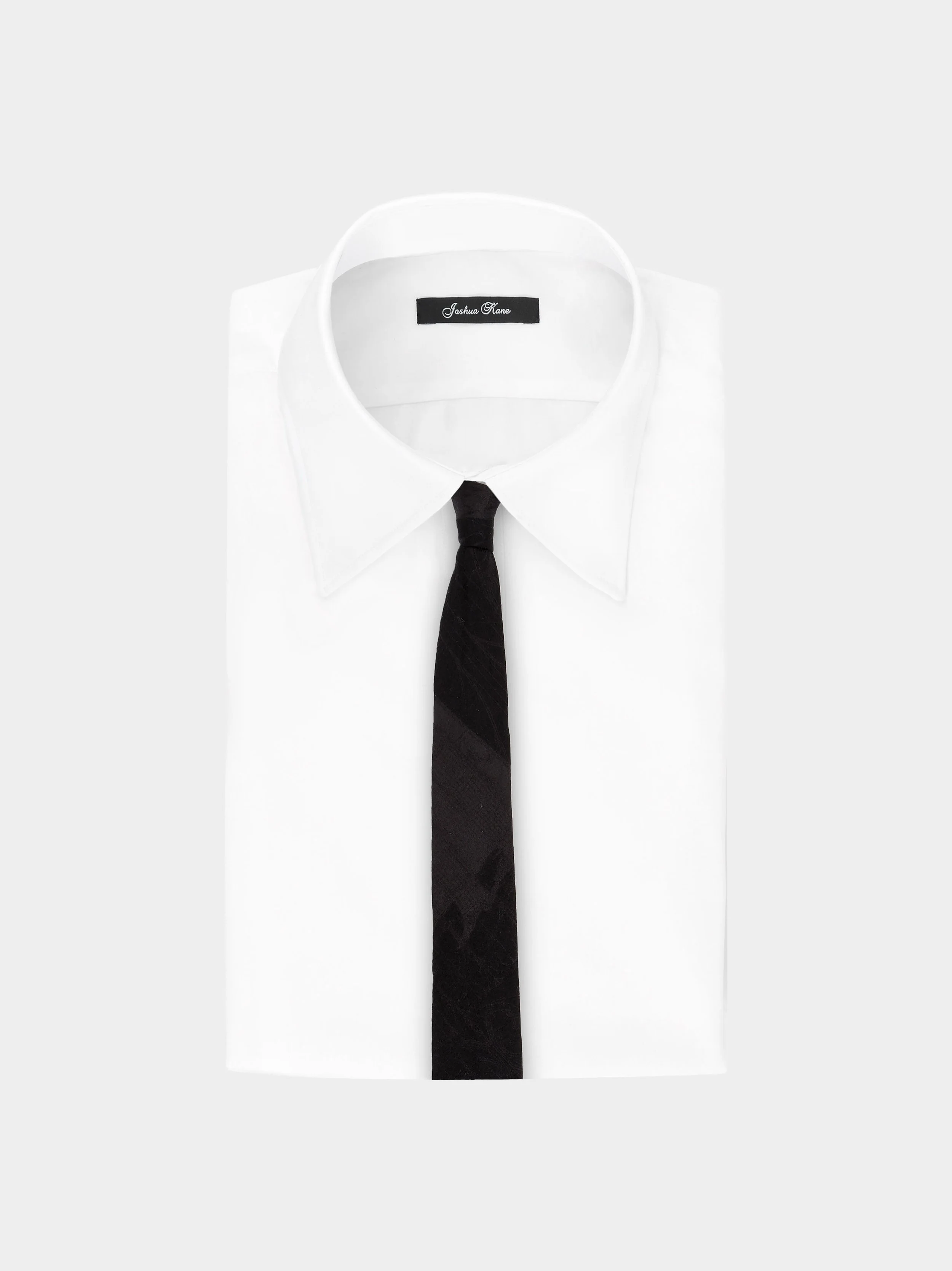 '3-Tailors' Tonal Black Slim neckties hirt.jpg
