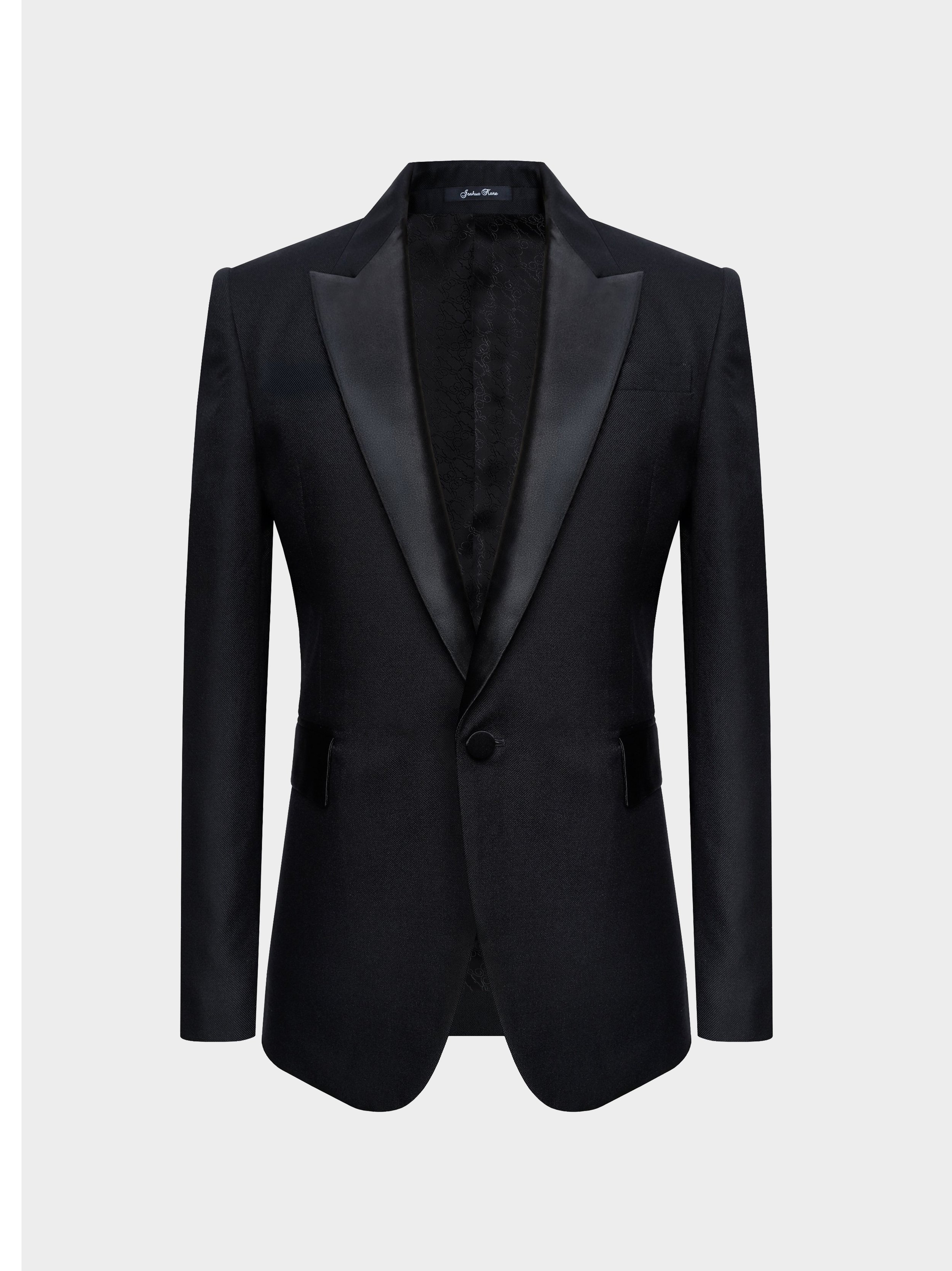 Black Wool And Silk Dinner Jacket