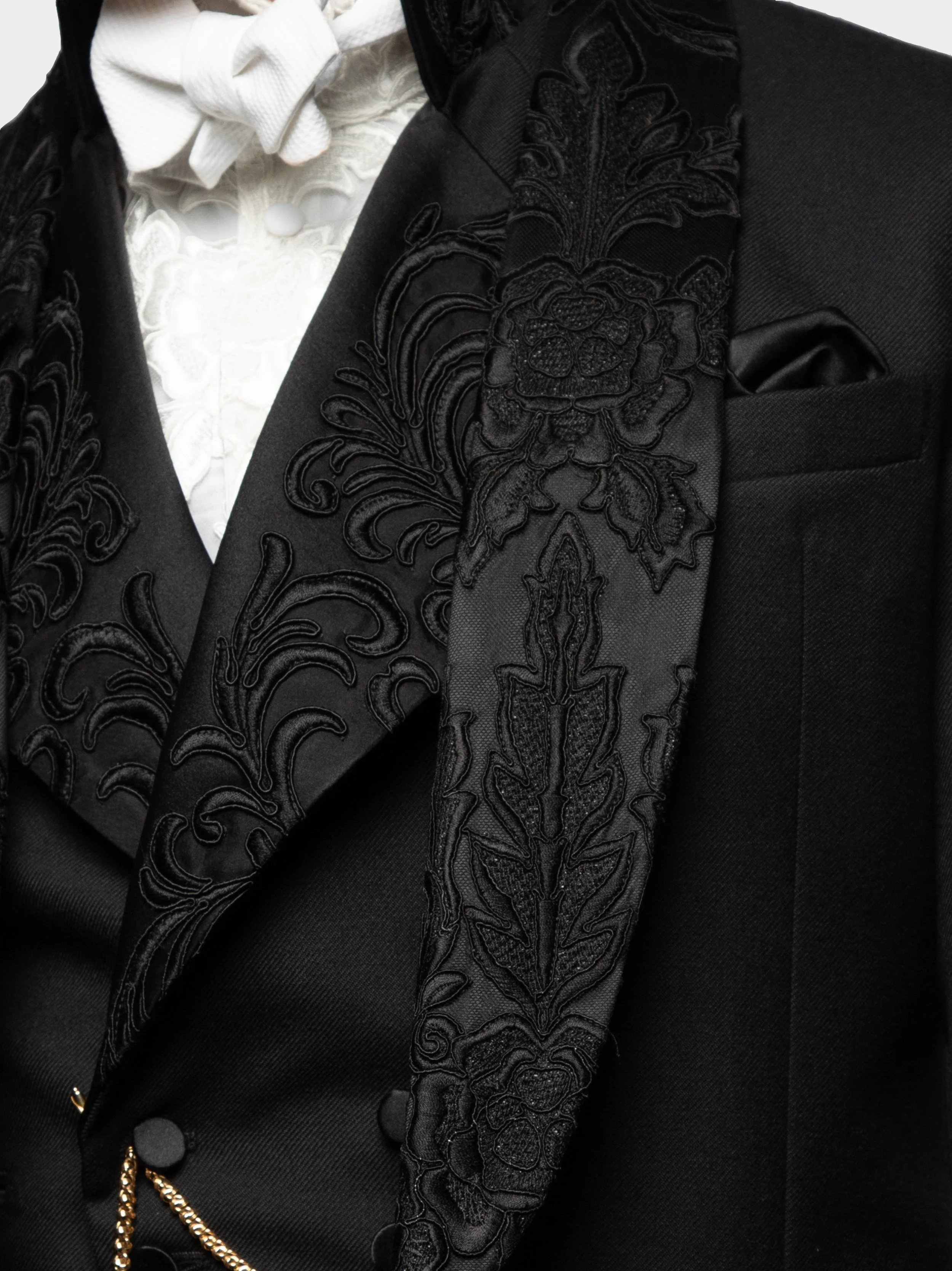 Black Wool Embroidery Dinner Suit 4.jpg