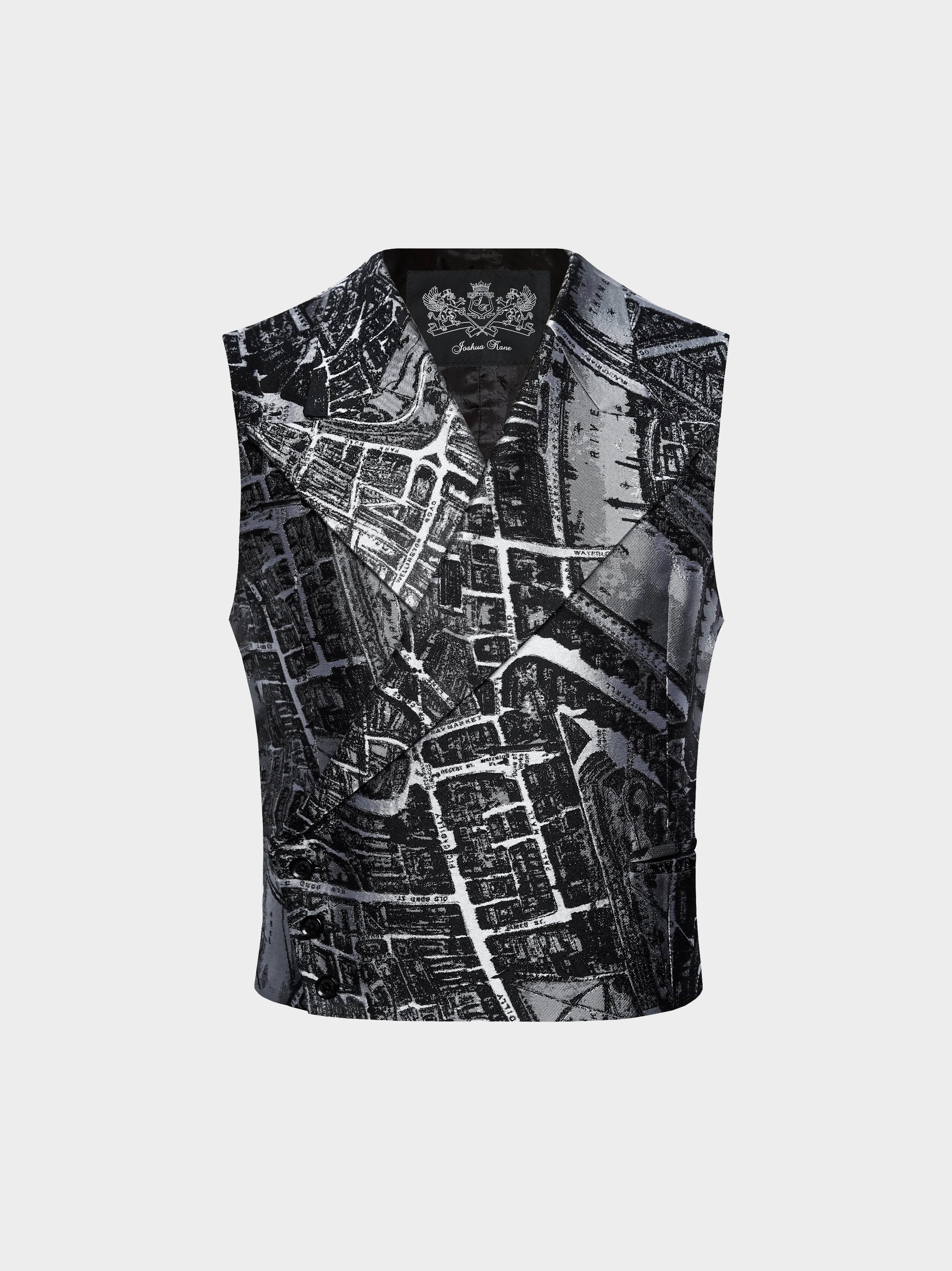Map of London Jacquard Waistcoat