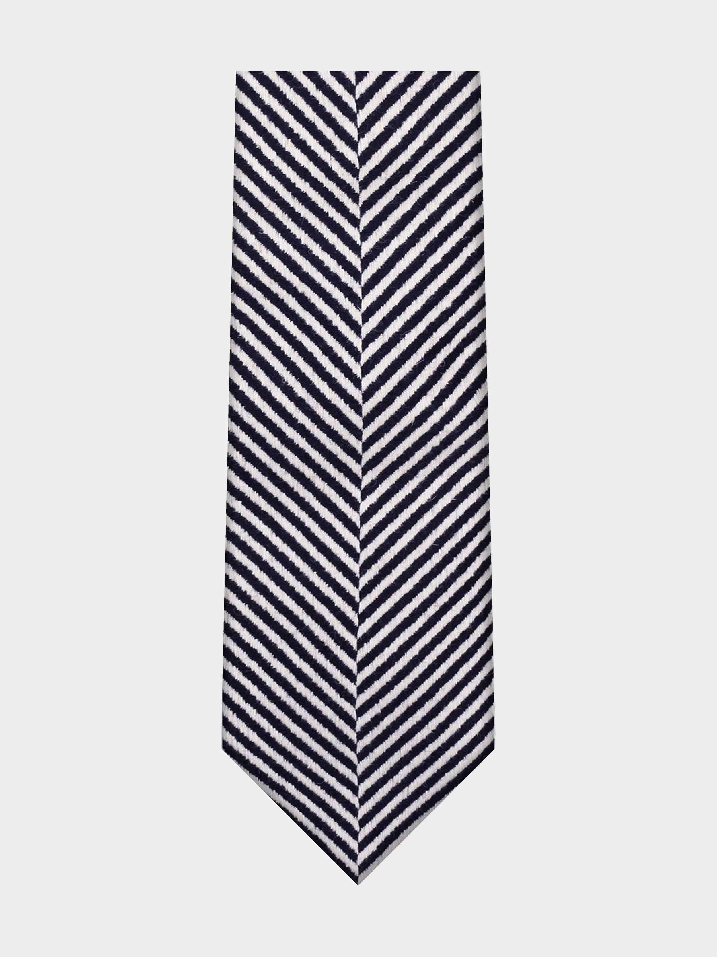 'Chevron Wool' Wide Necktie