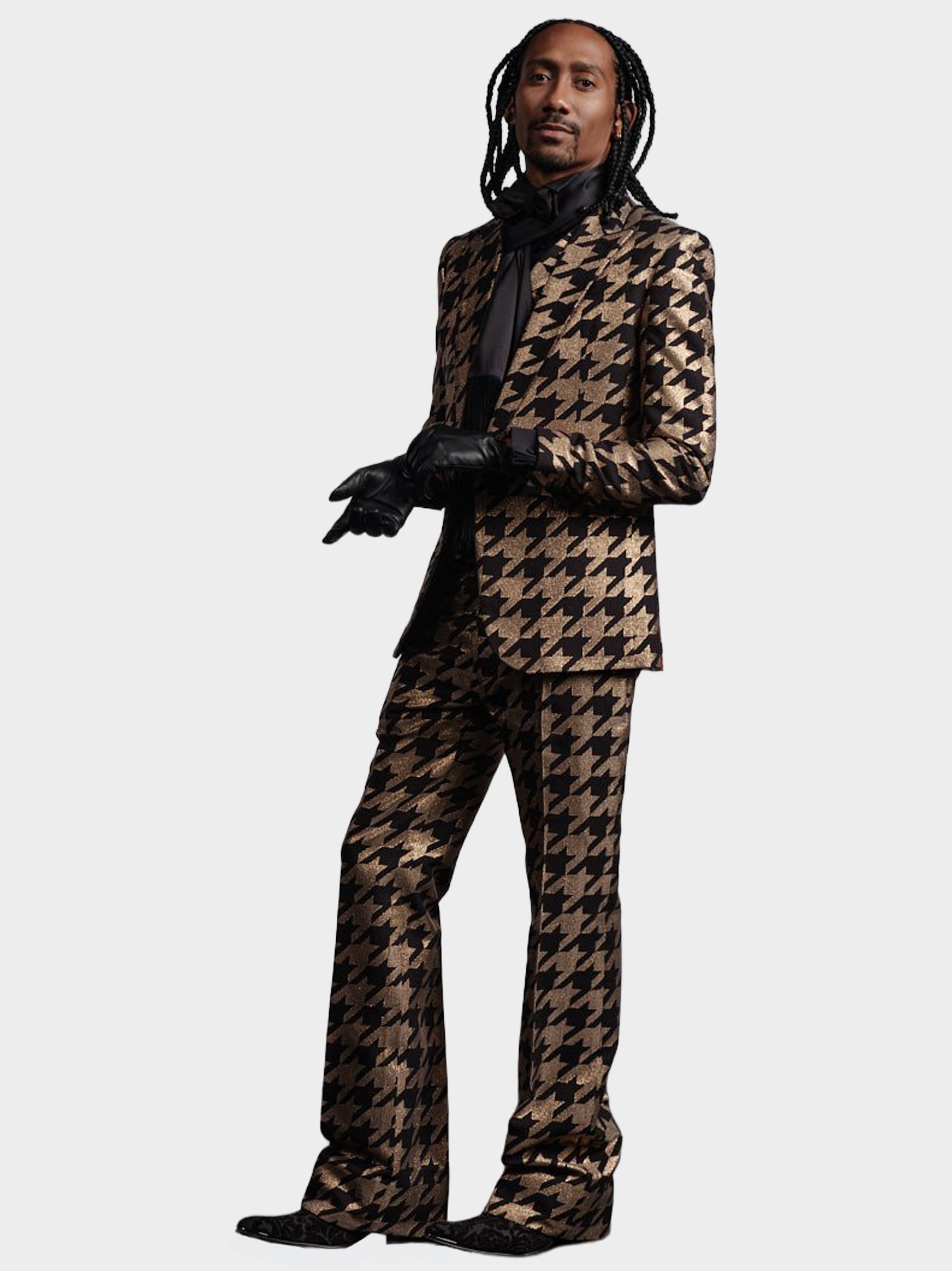 Gold Lurex Houndstooth Suit 1.jpg