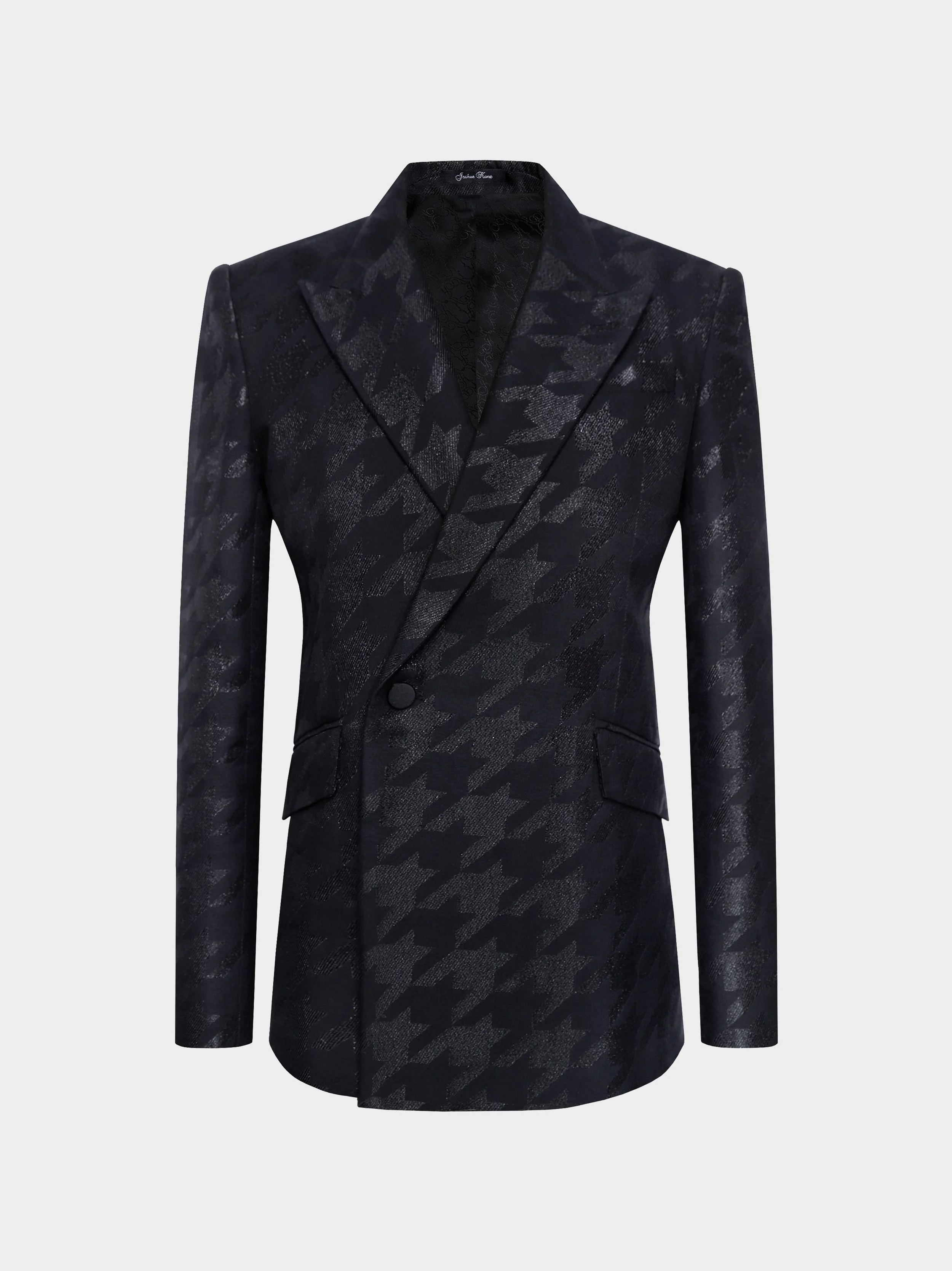 Black Houndstooth Lurex  Jacket