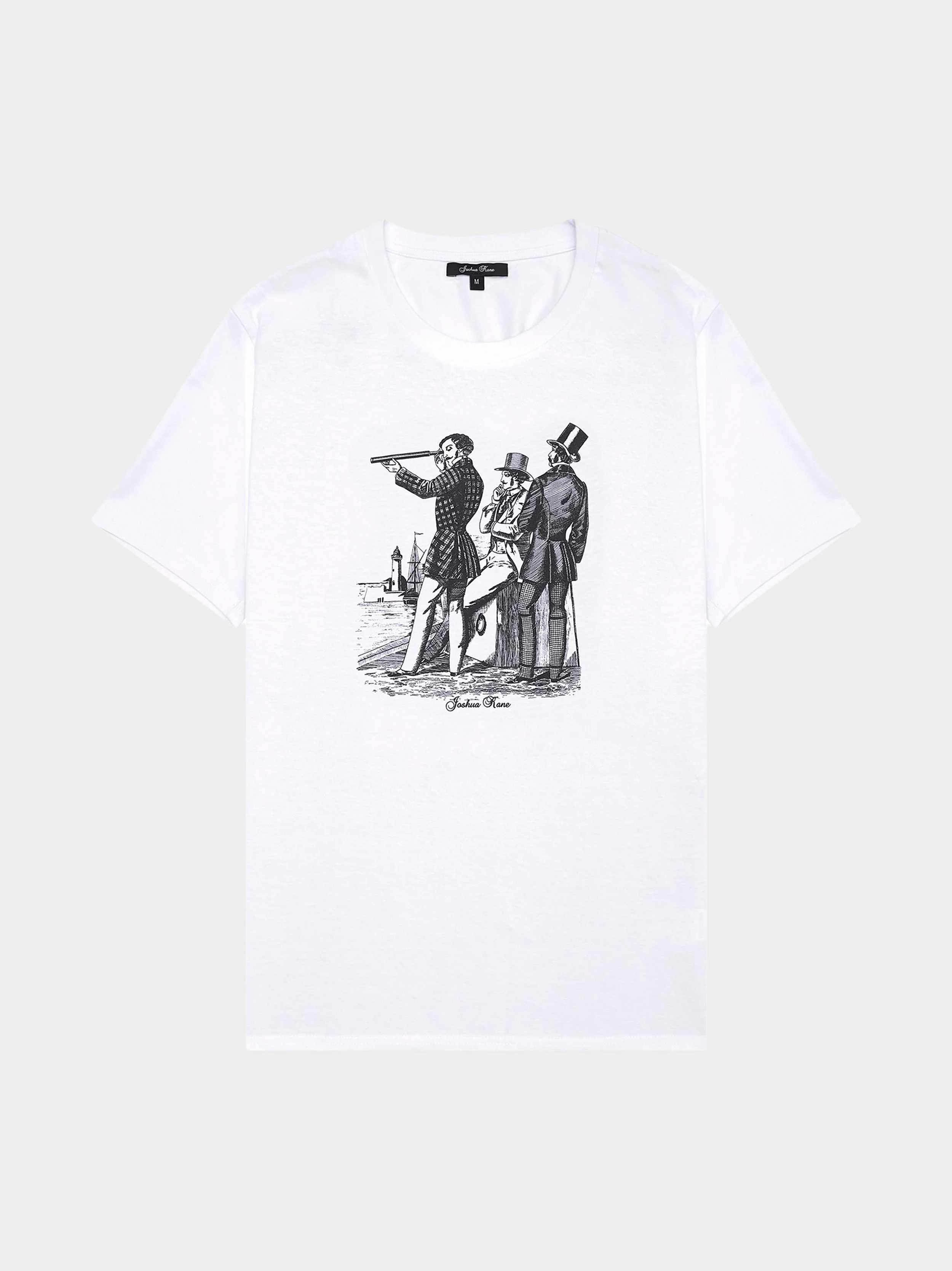'3-Tailors' White And Black T-Shirt