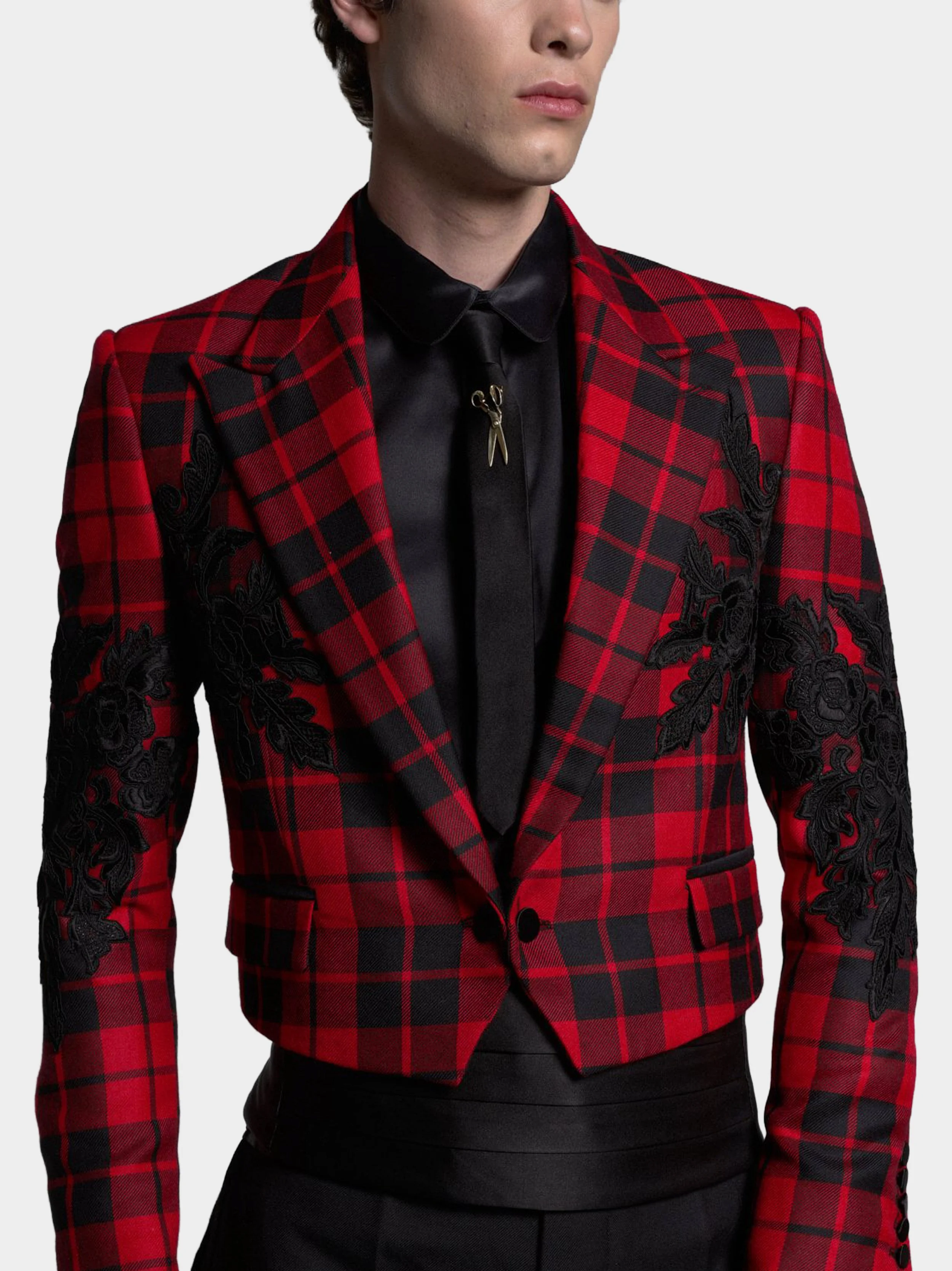 Tartan And Black Rose Jacket 1.jpg