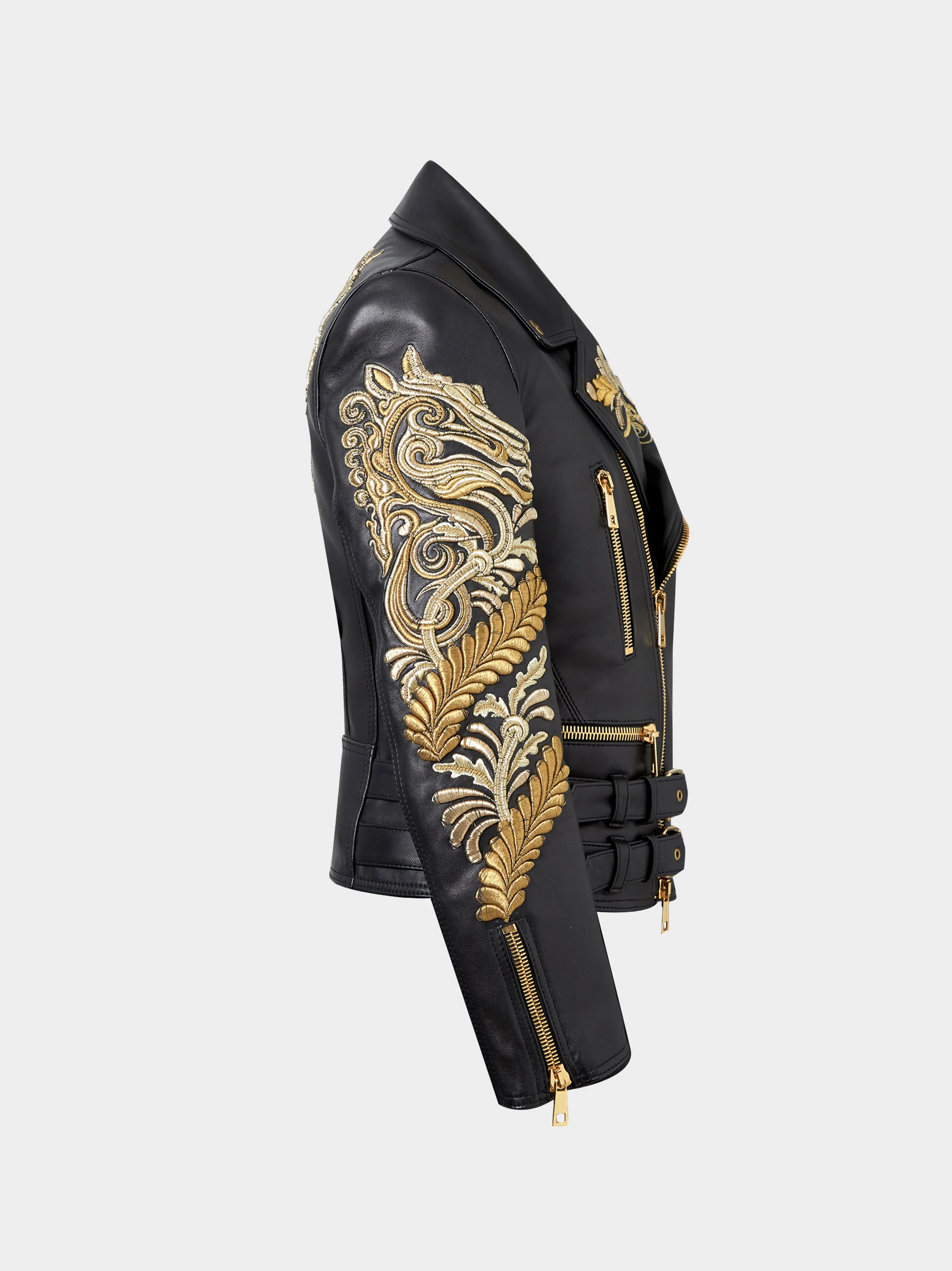 Gold Embroidered Biker Jacket side.jpg