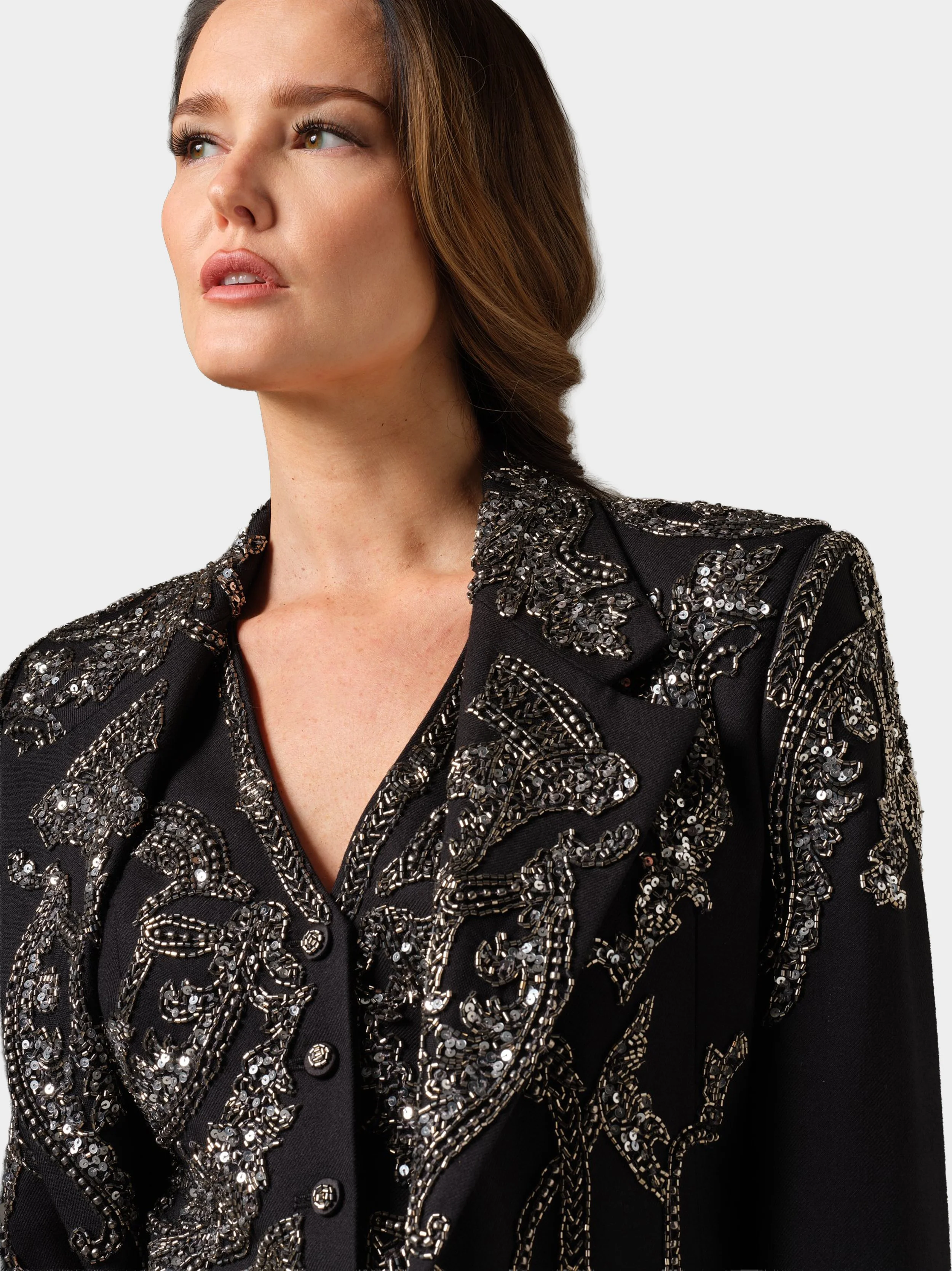 Metal Embellised Black Wool Jacketbelow.jpg