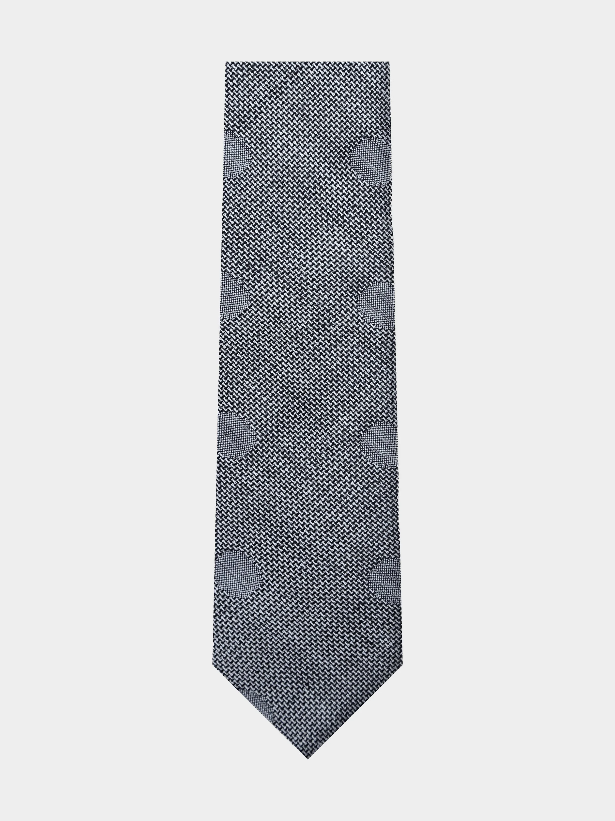 Grey Woven Polkadot Necktie.jpg