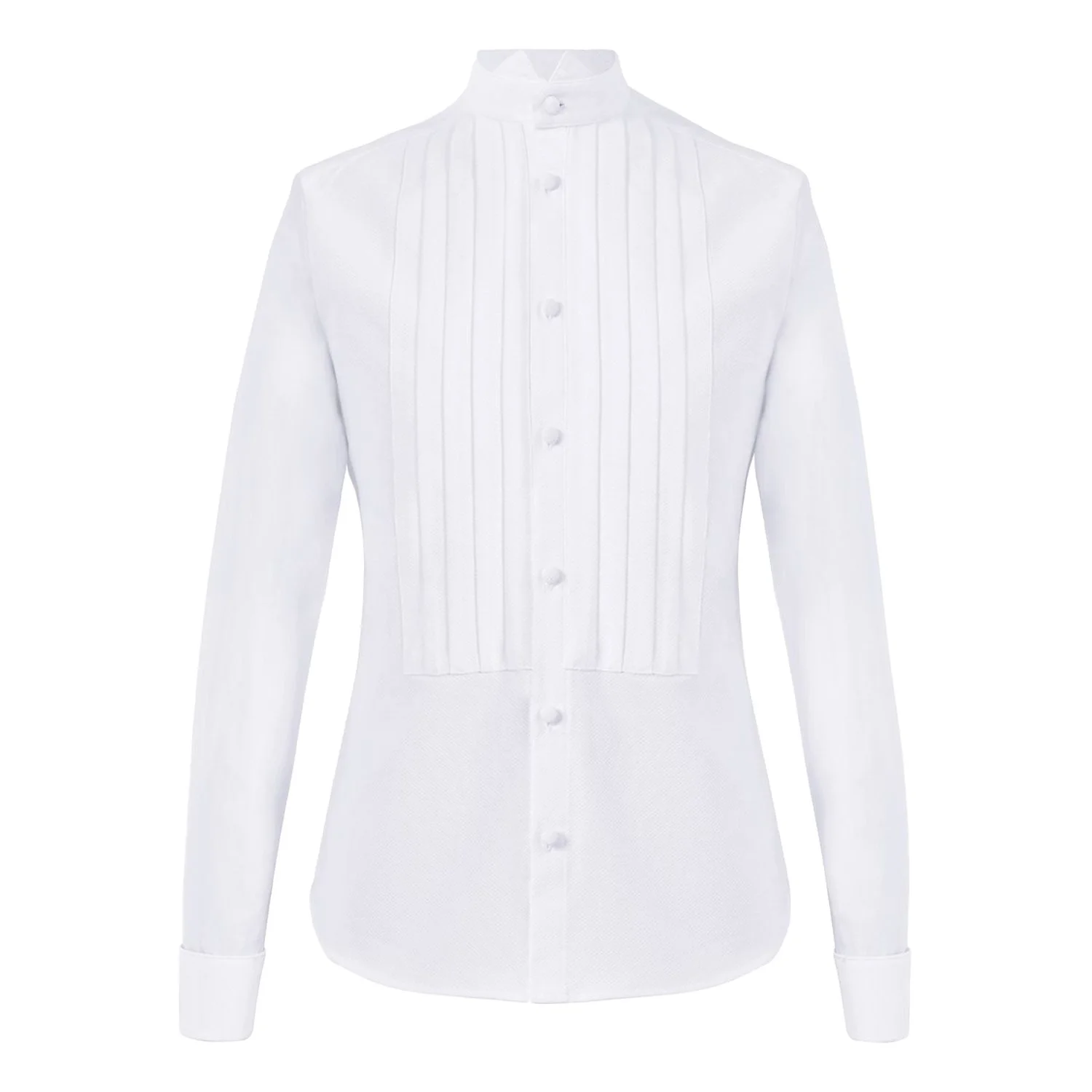 bridal dresses for bachelorette party JOFELLI Tuxedo Wing Collar Shirt Formal Dress Shirt Pleated Long Sleev –  Suit Exchange main image 1