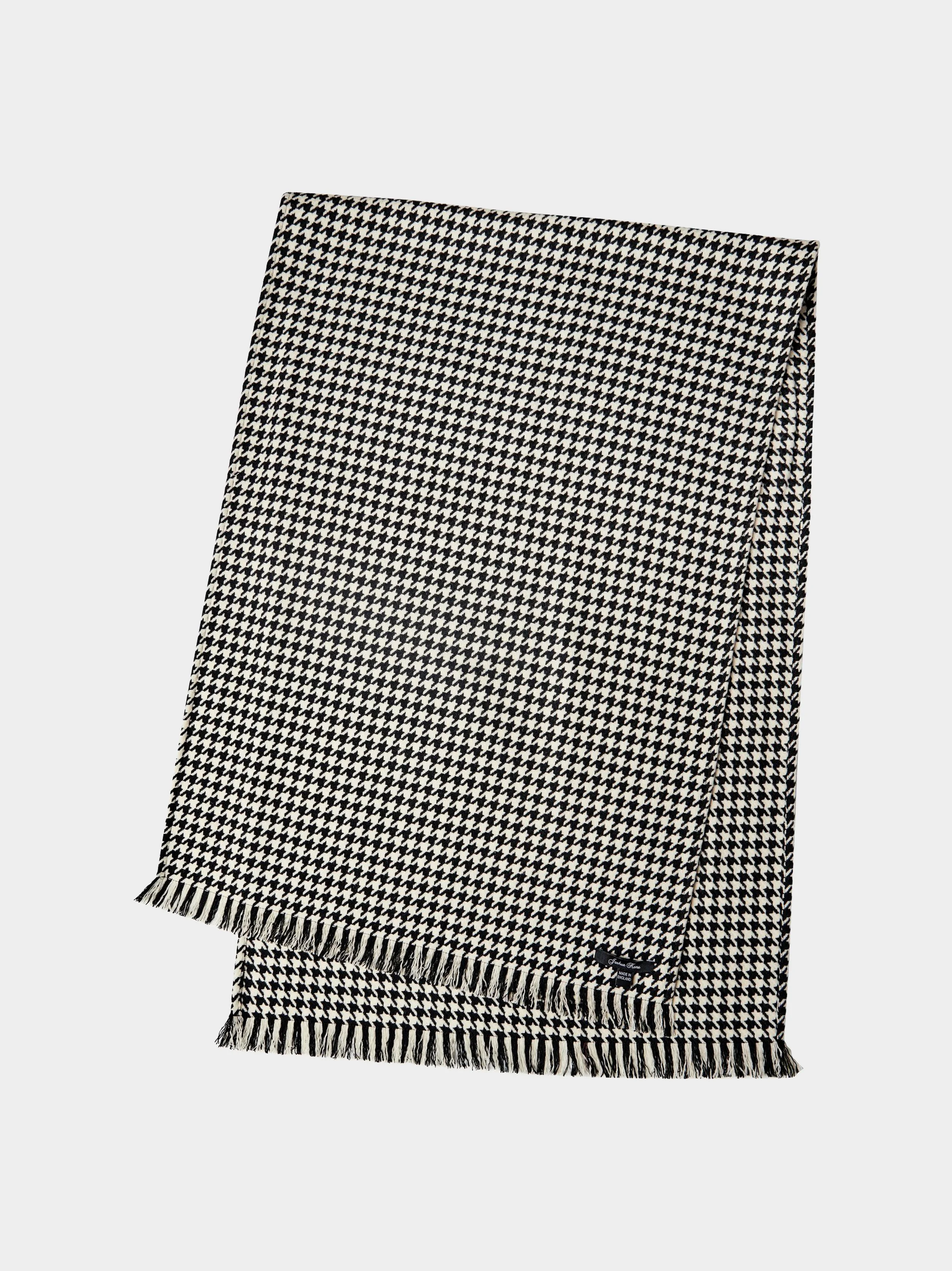 'Houndstooth' Wide Pin Fringe Scarf.jpg