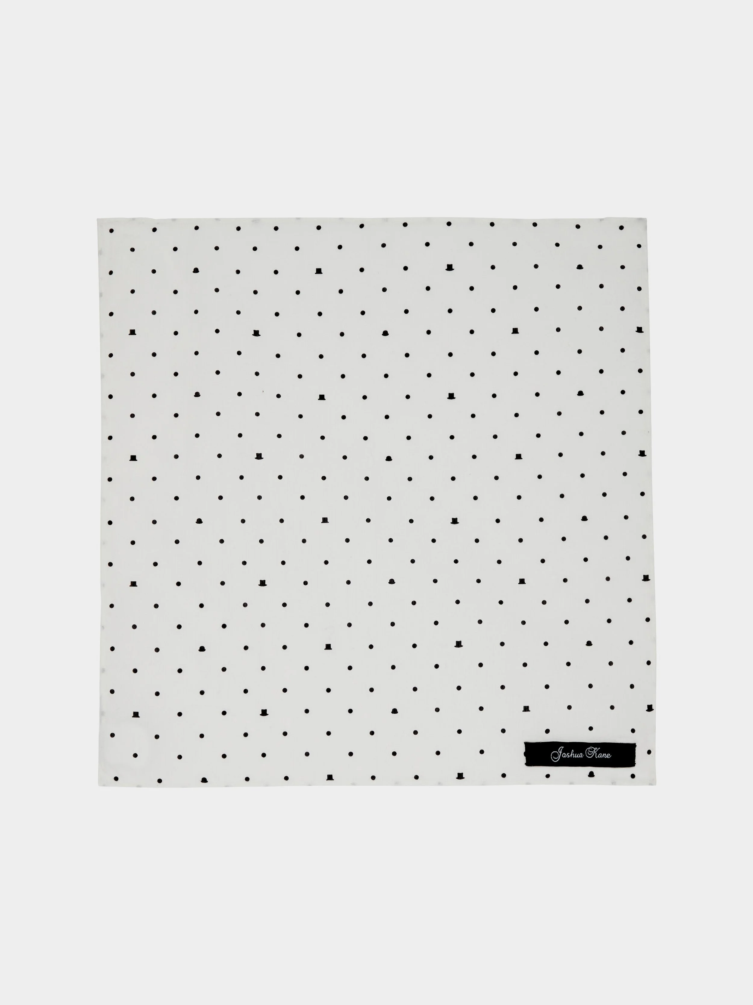 'Polka-hat Print' Pocket Square.jpg