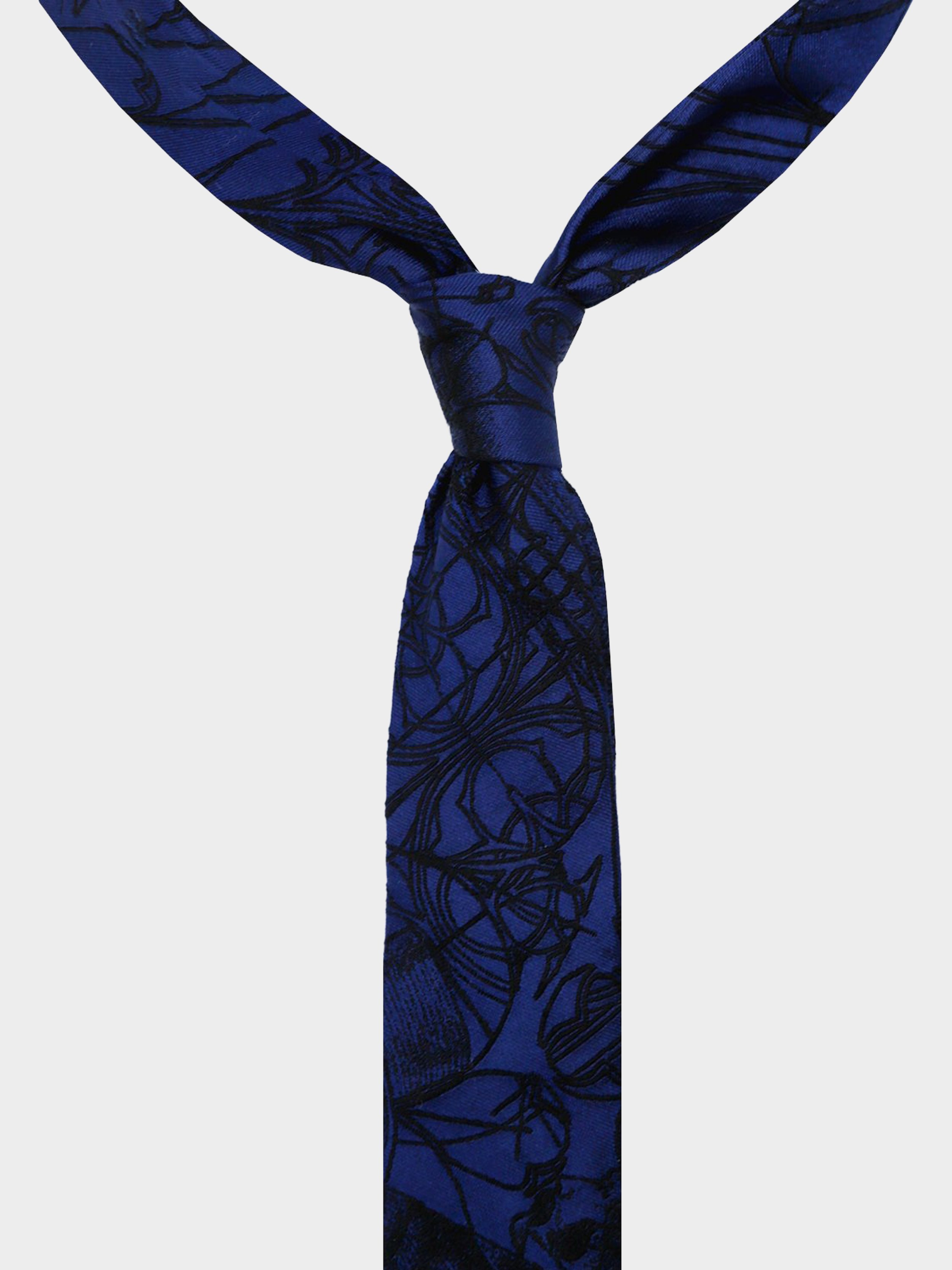 'Sapphire 3 Tailors' Slim Necktie 3.jpg