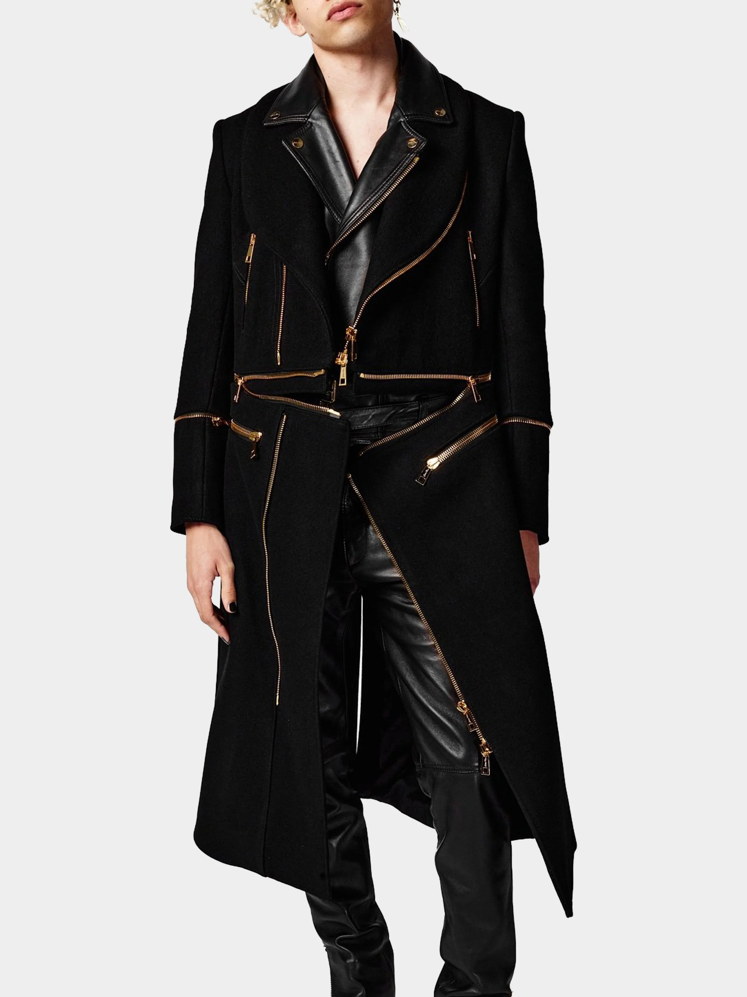 Black Rebel Wool Biker Coat 3.jpg