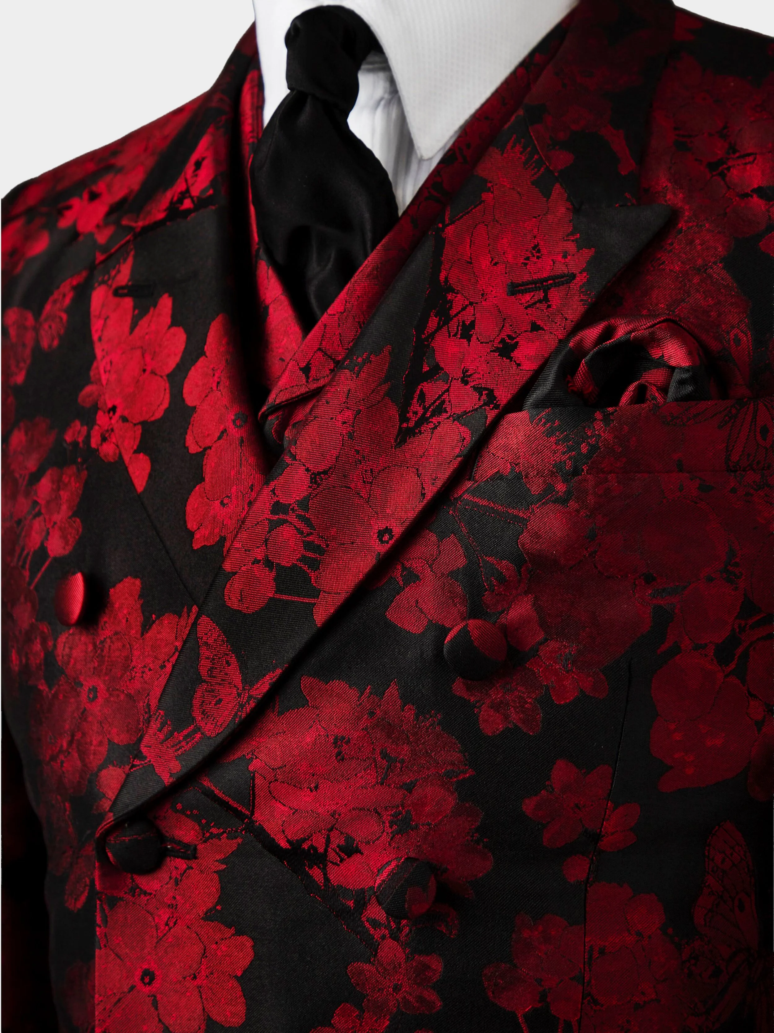 Red And Black Blossom Silk Suit detail.jpg