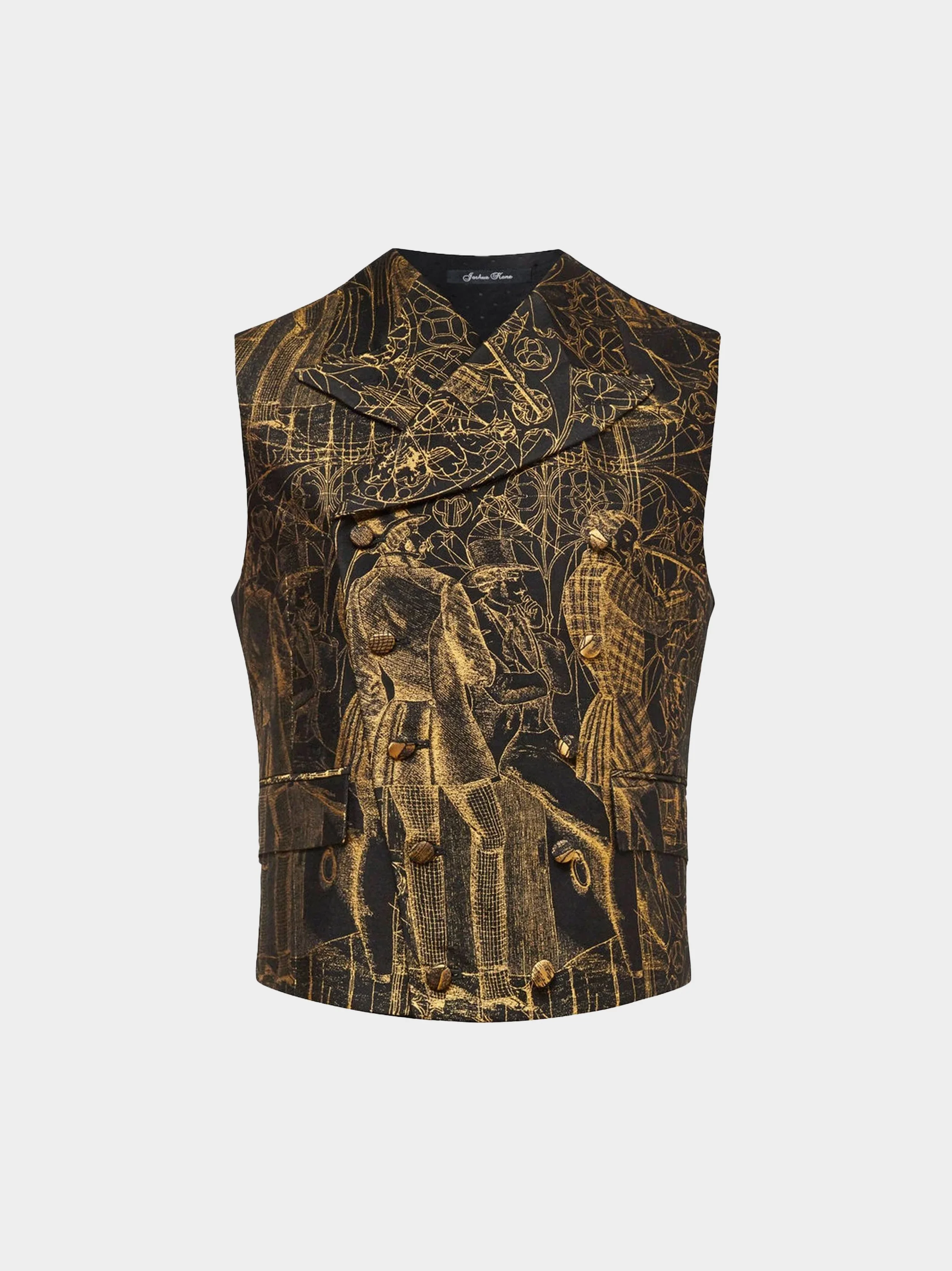 Black And Gold 3-Tailors Jaquard Waistcoat.jpg