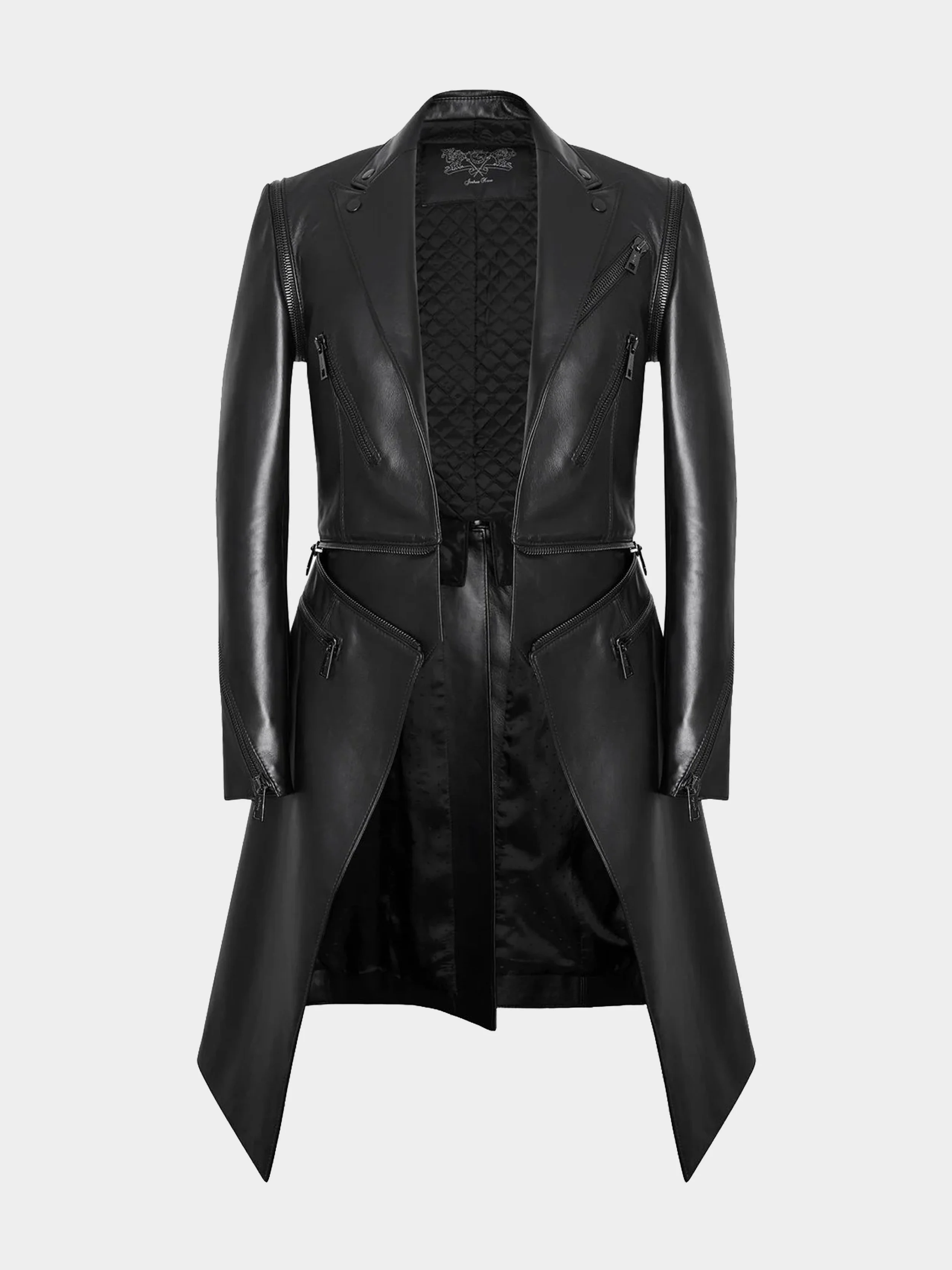 Zip Off Black Nappa Coat.jpg