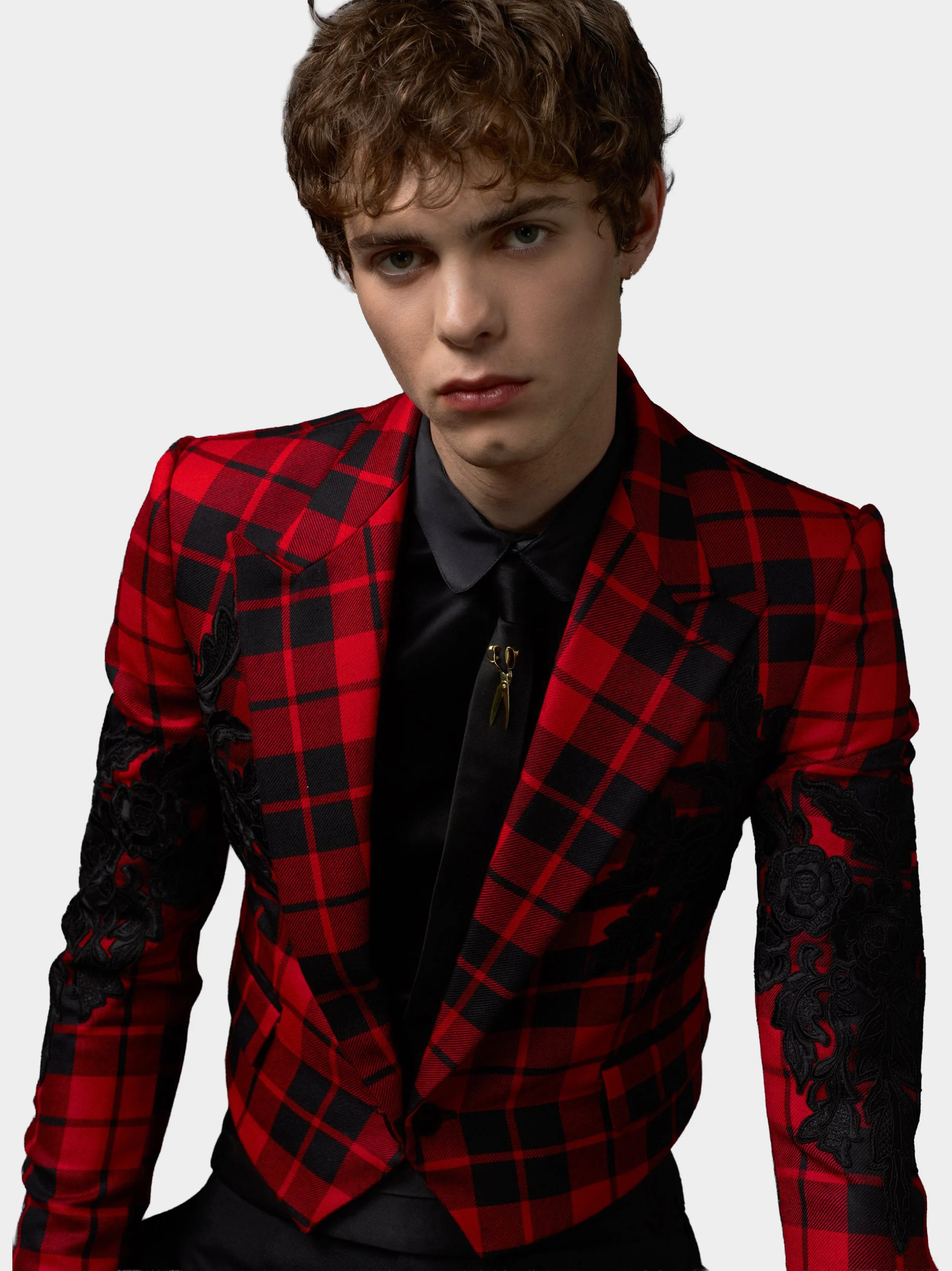 Tartan And Black Rose Jacket 4.jpg