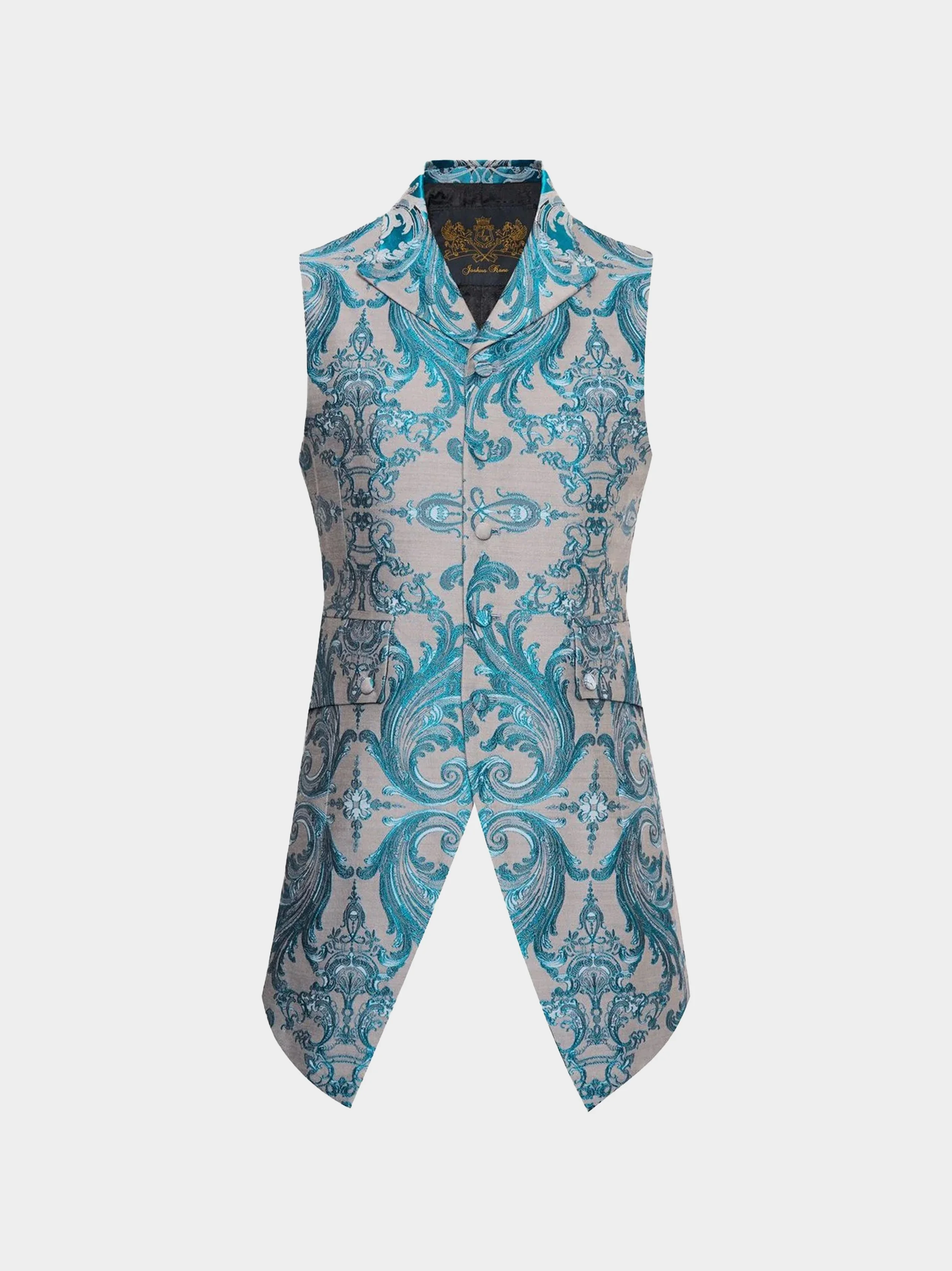 Ocean Scrolls Jacquard Waistcoat