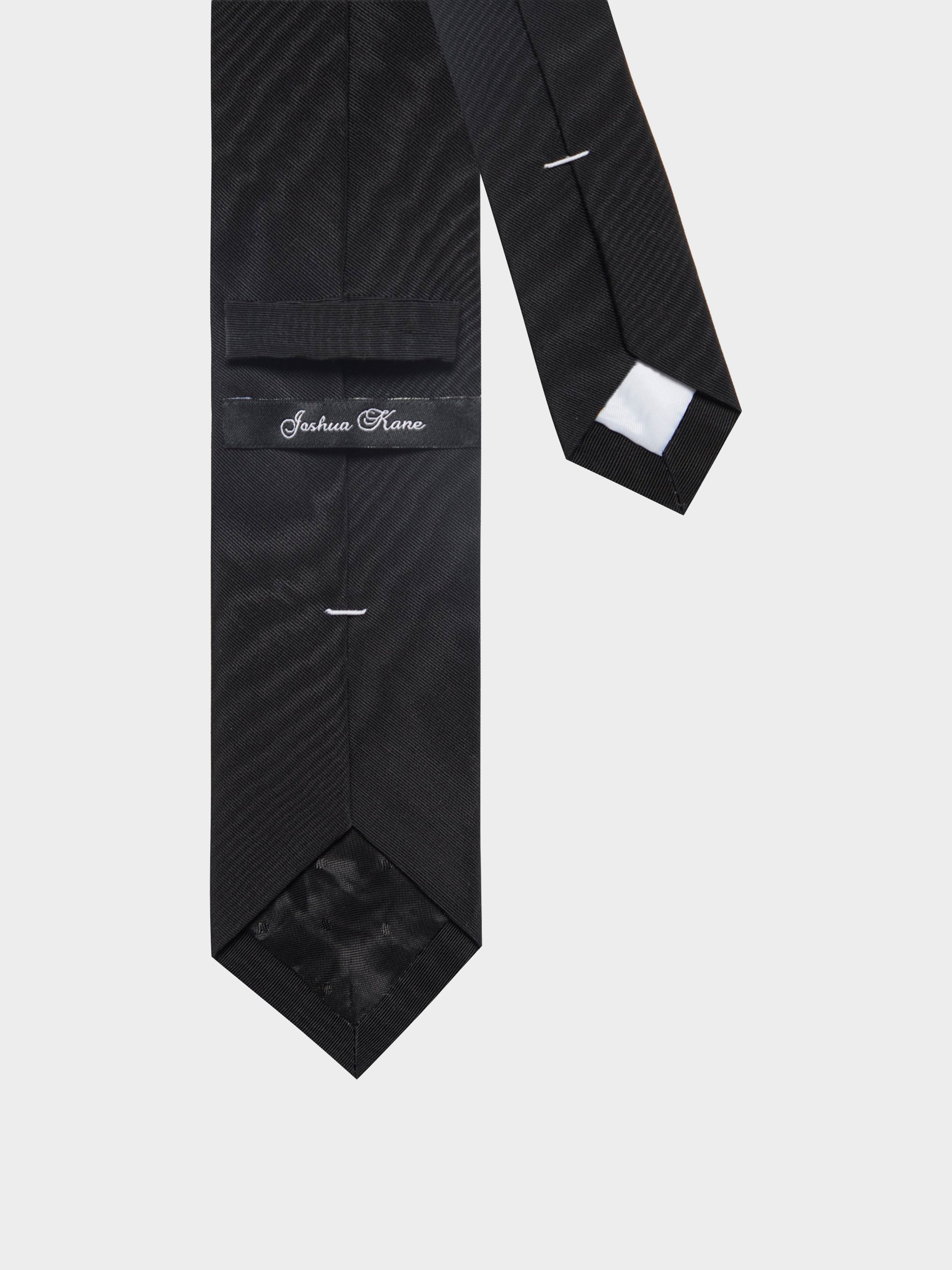 'Black Moire' Slim Necktie back.jpg