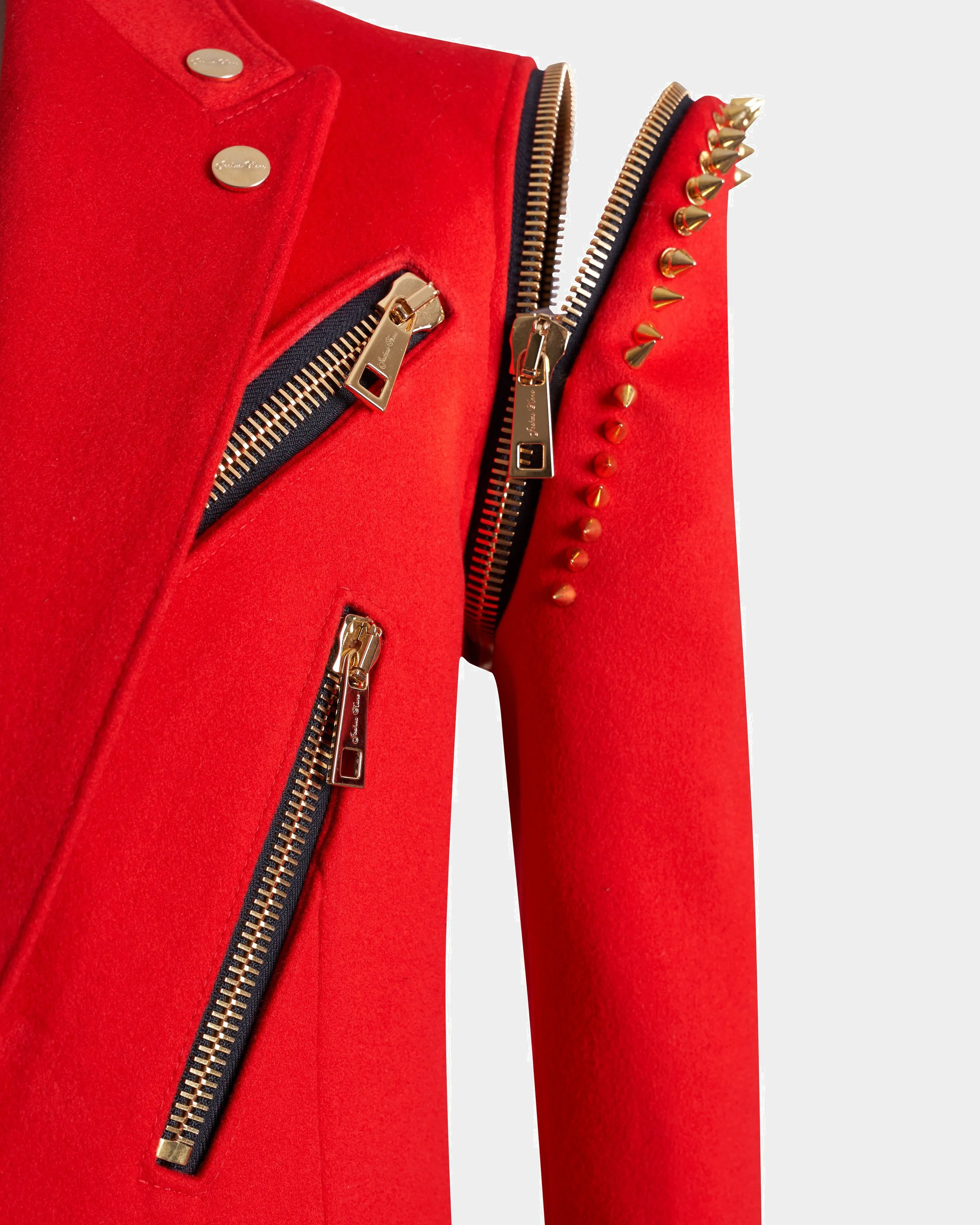 'The Rebel Red' Zip Off Tailcoat shoulder zip.jpg