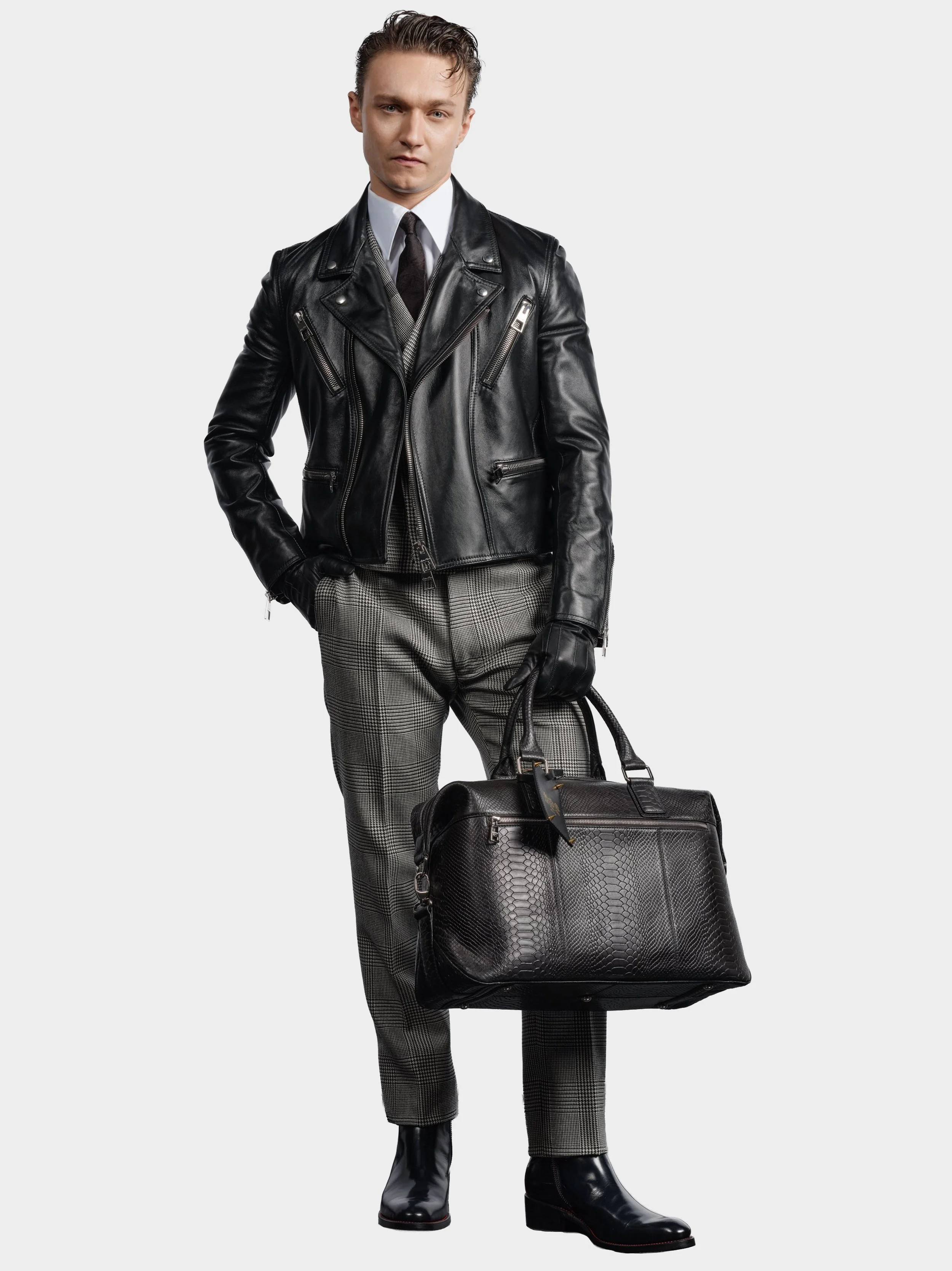 Black Leather Biker Jacket front 2.jpg