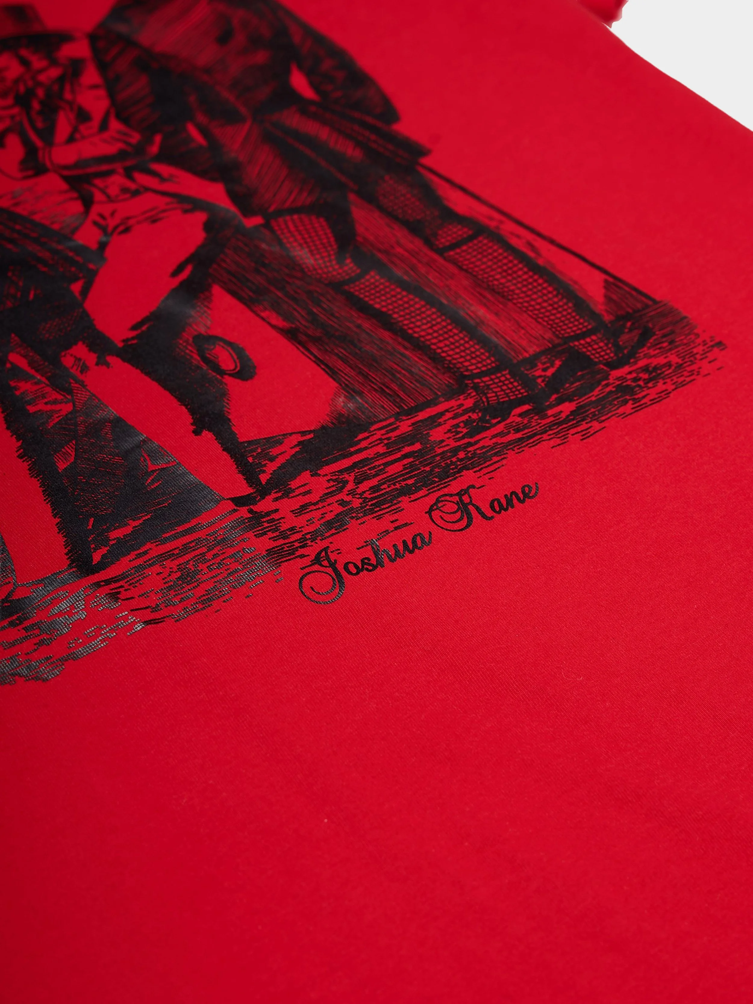 '3-Tailors' Red And Black T-Shirt close.jpg