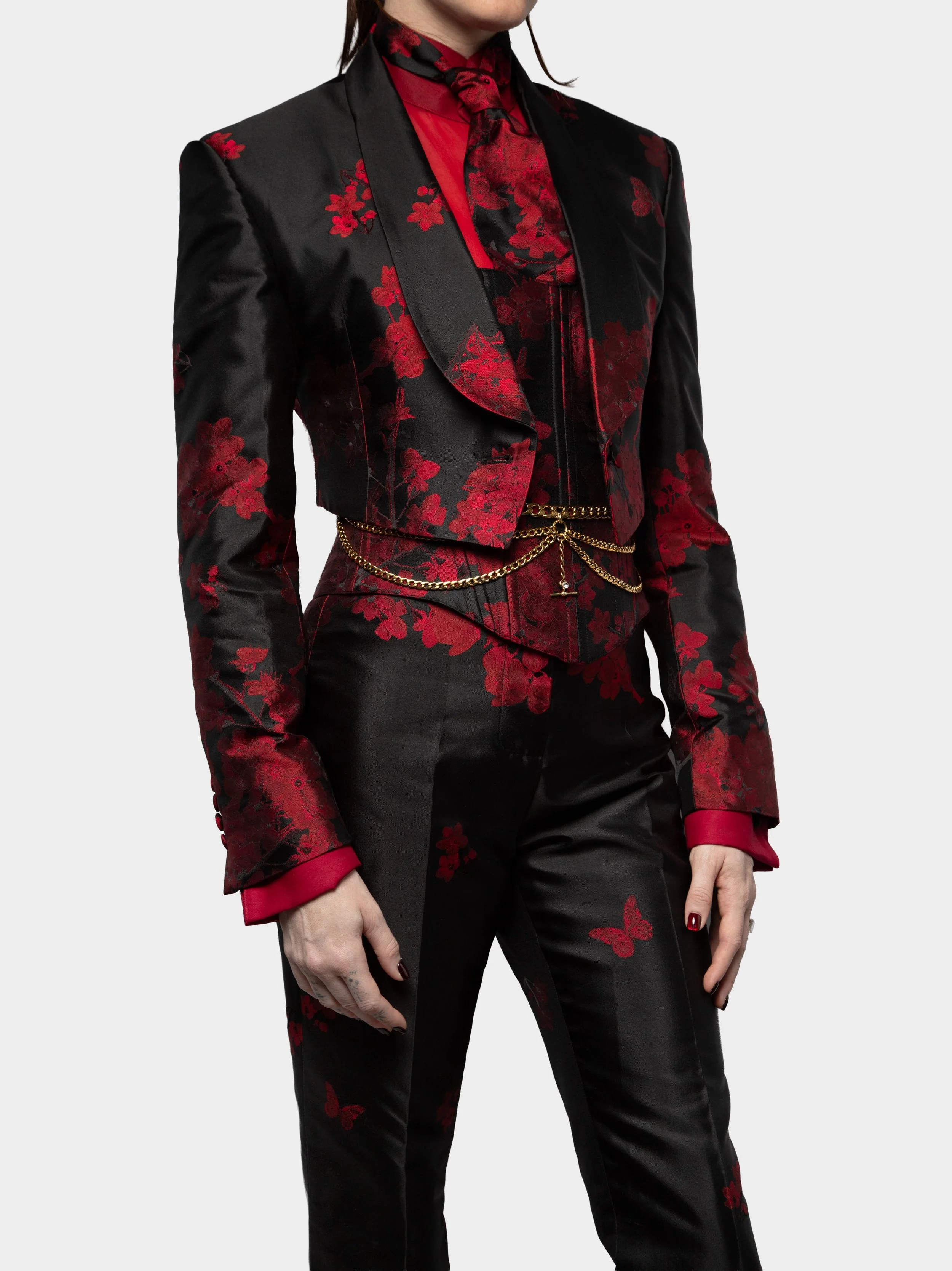 Red Falling Blossom Silk Jacket far.jpg