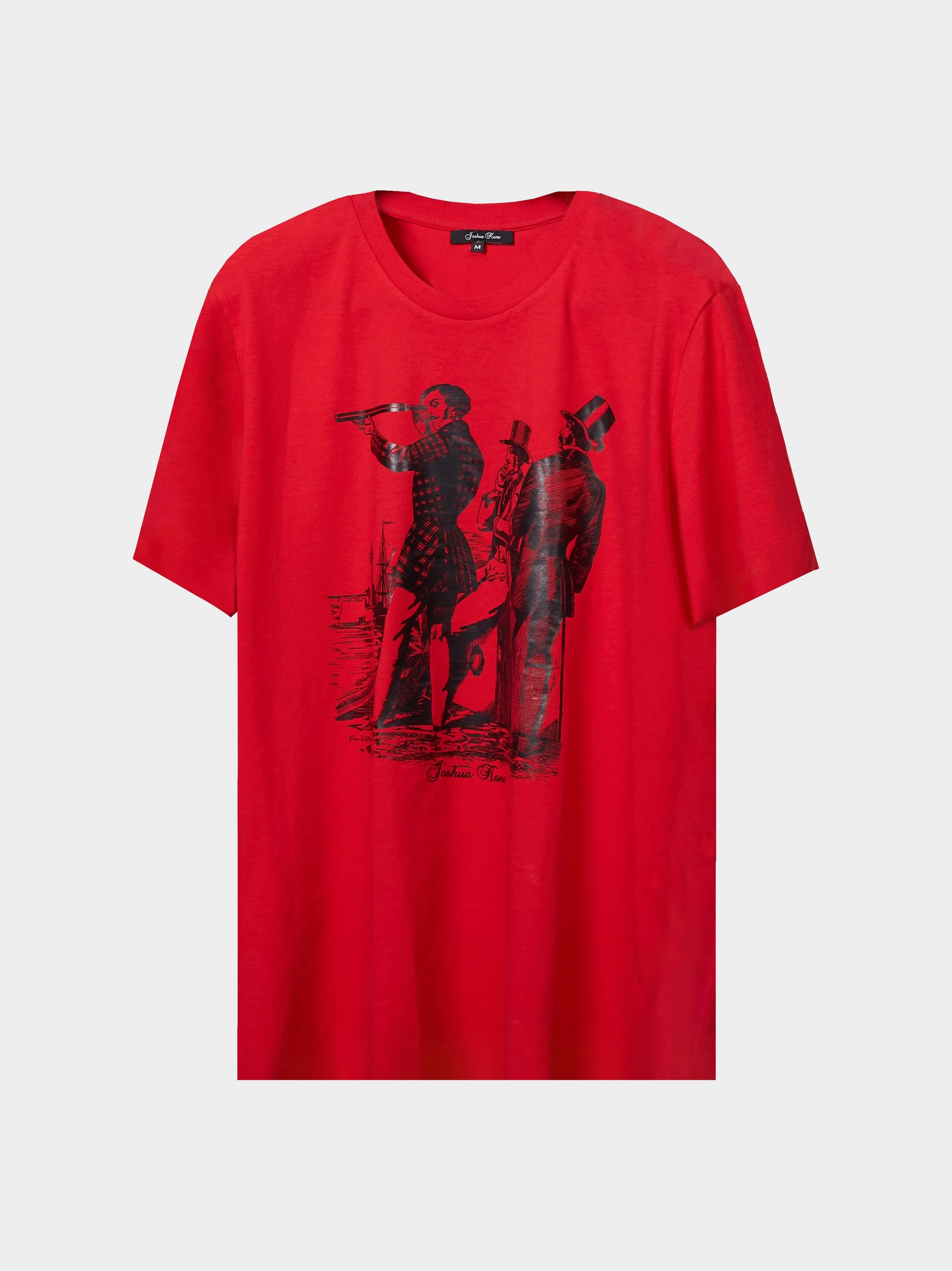 '3-Tailors' Red And Black T-Shirt cutout.jpg